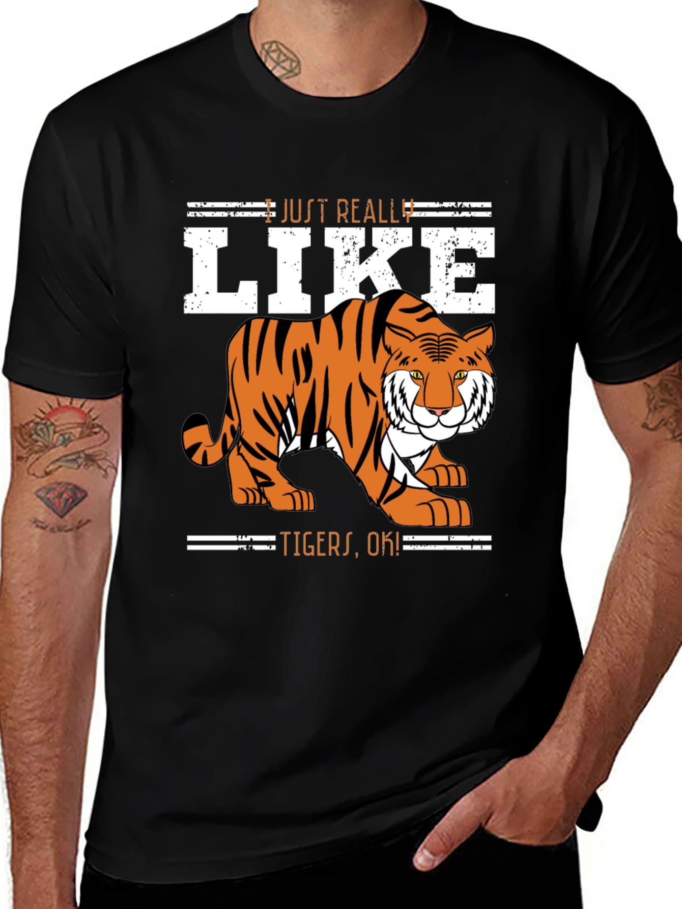 Variant 21 of Just Really Like Tigers T-Shirt
