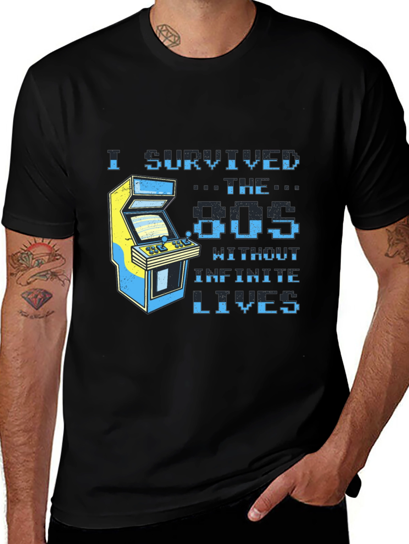 Variant 25 of Retro Gamer T-Shirt - I Survived the 80s
