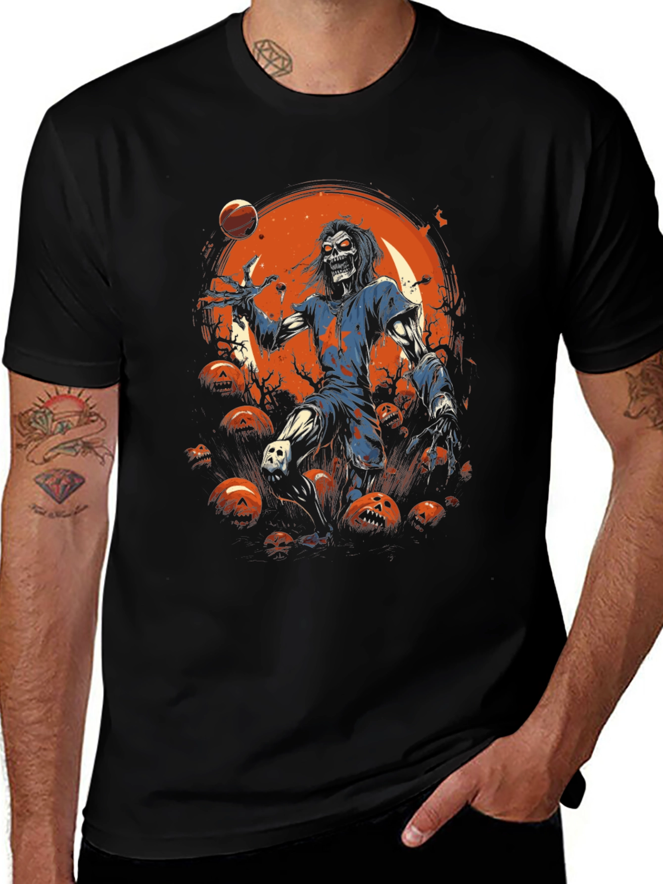 Variant 15 of Zombie Basketball Halloween T-Shirt