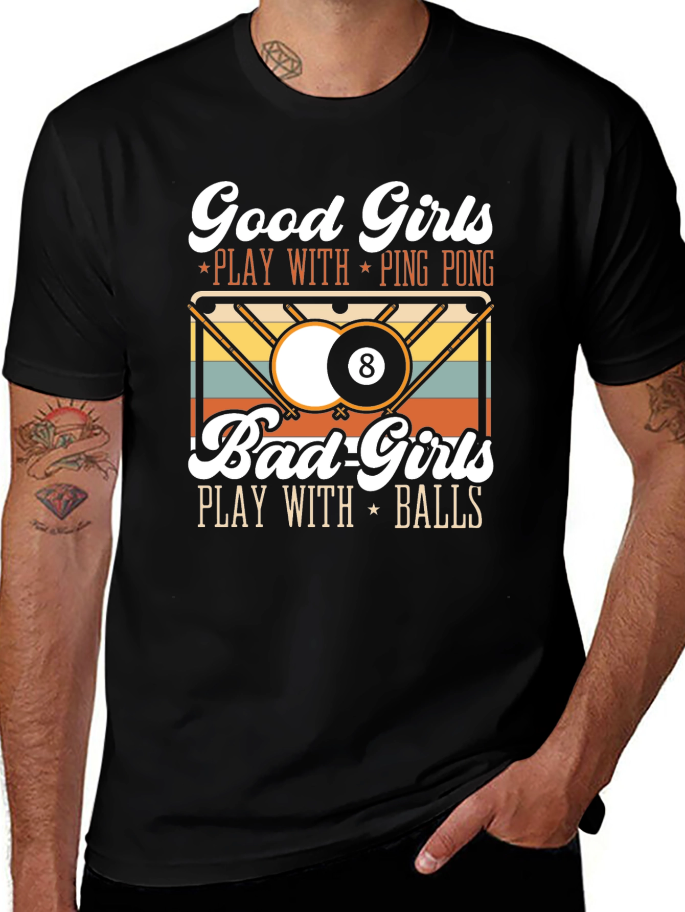 Variant 27 of Funny Good Girls Bad Girls Play Balls T-Shirt