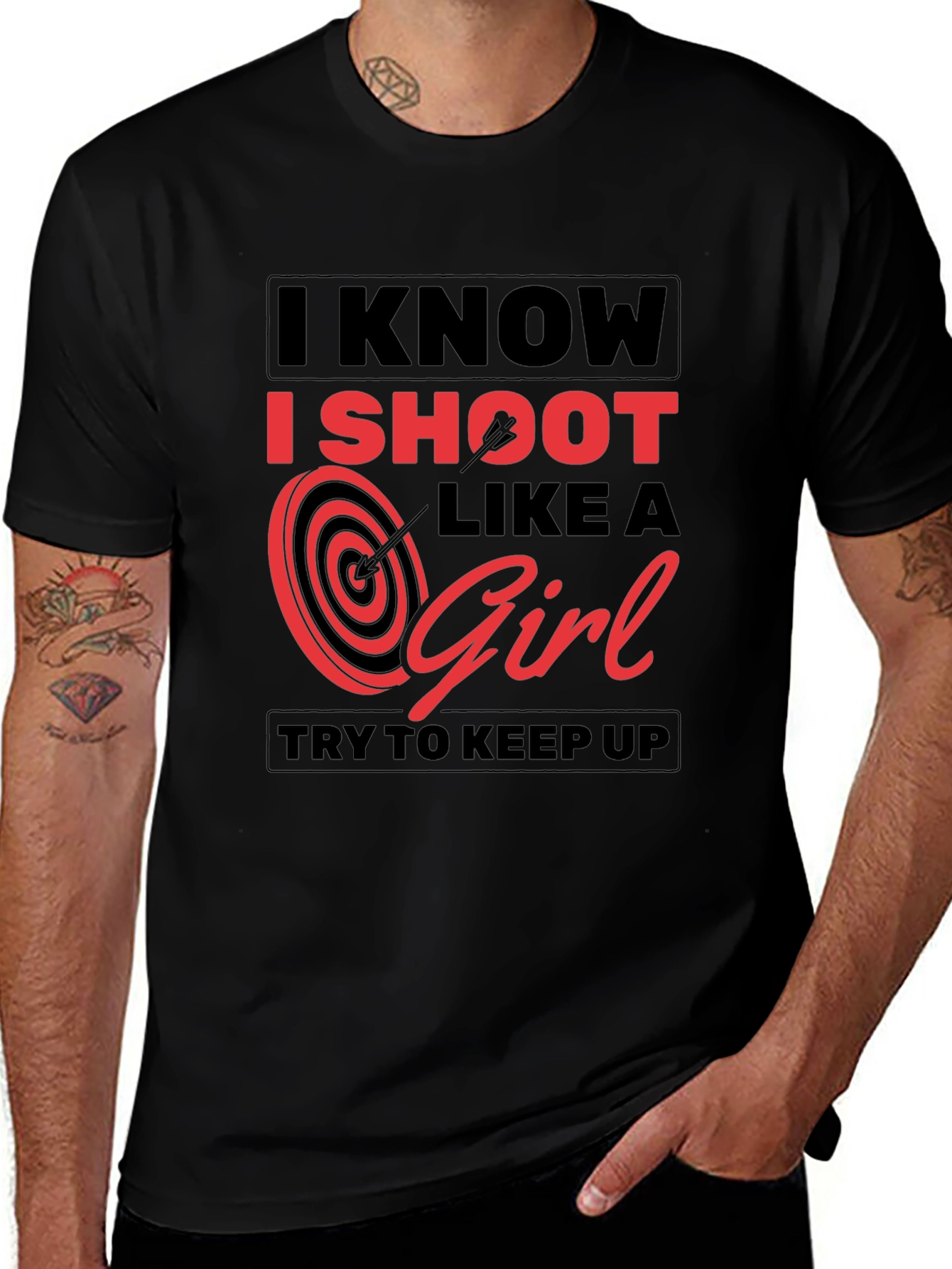 Variant 20 of I Shoot Like A Girl T-Shirt