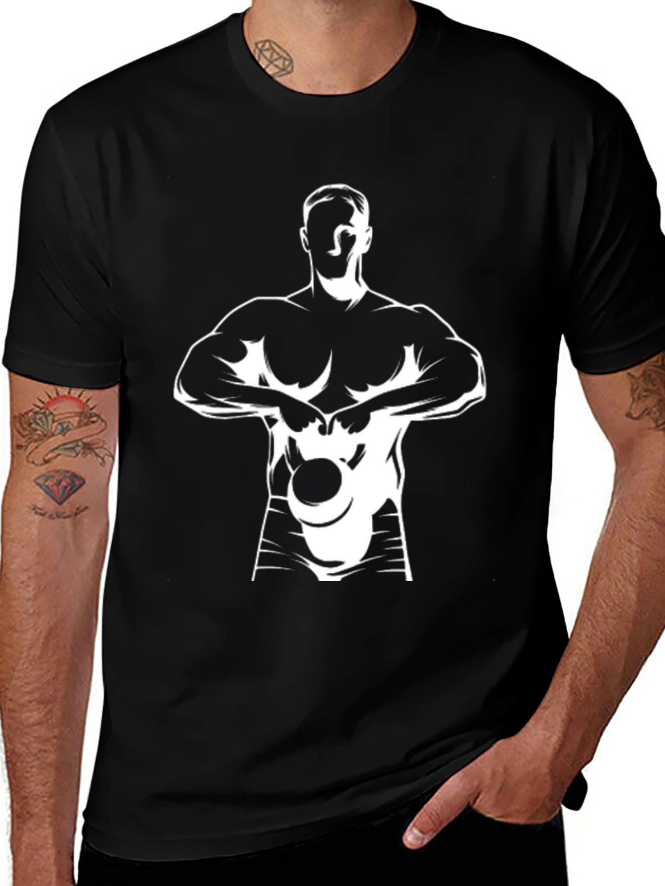Variant 12 of Graphic T-Shirt: Kettlebell Workout Design