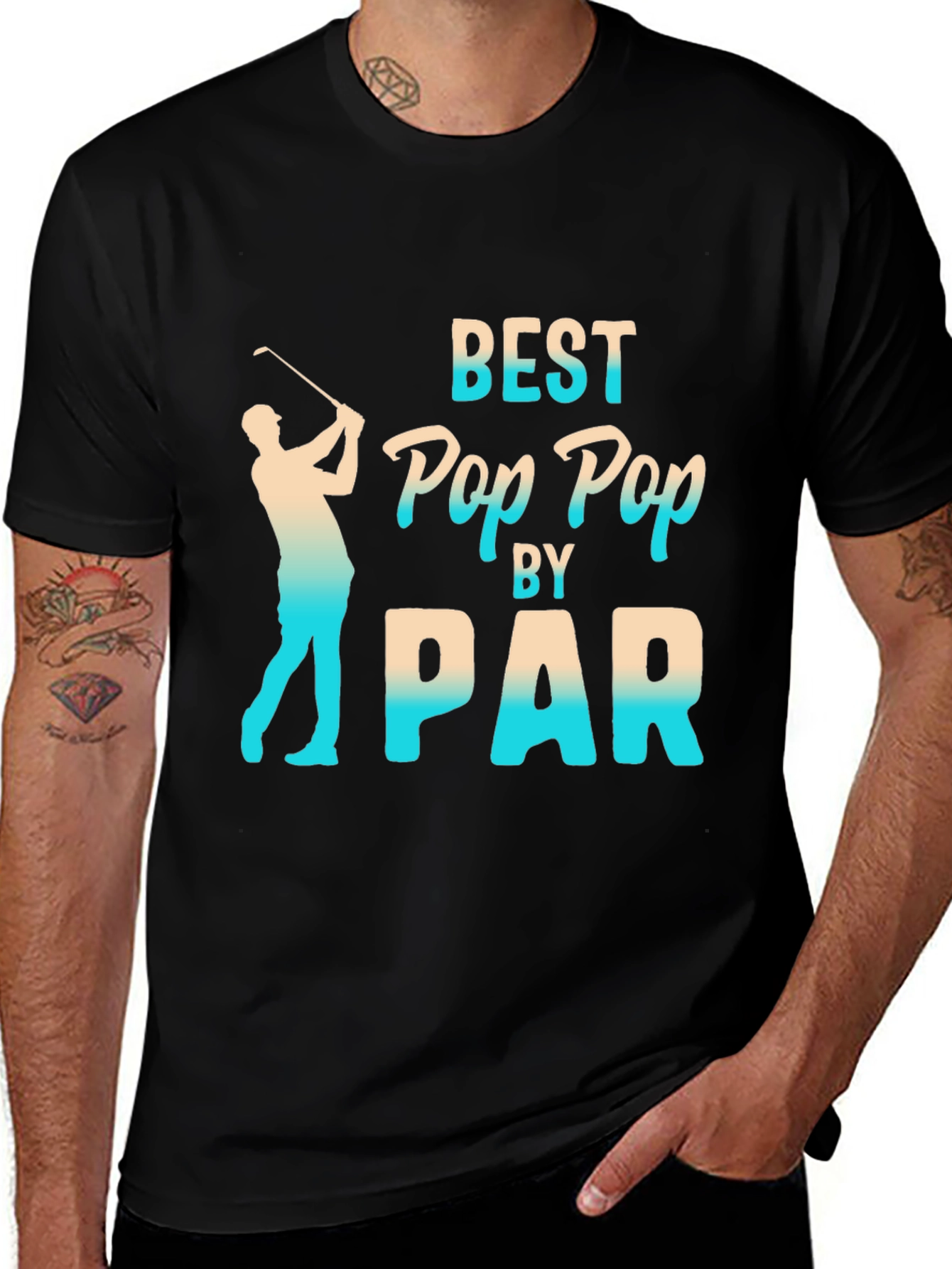 Variant 7 of Best Pop Pop by Par T-Shirt - Golf Lover Gift