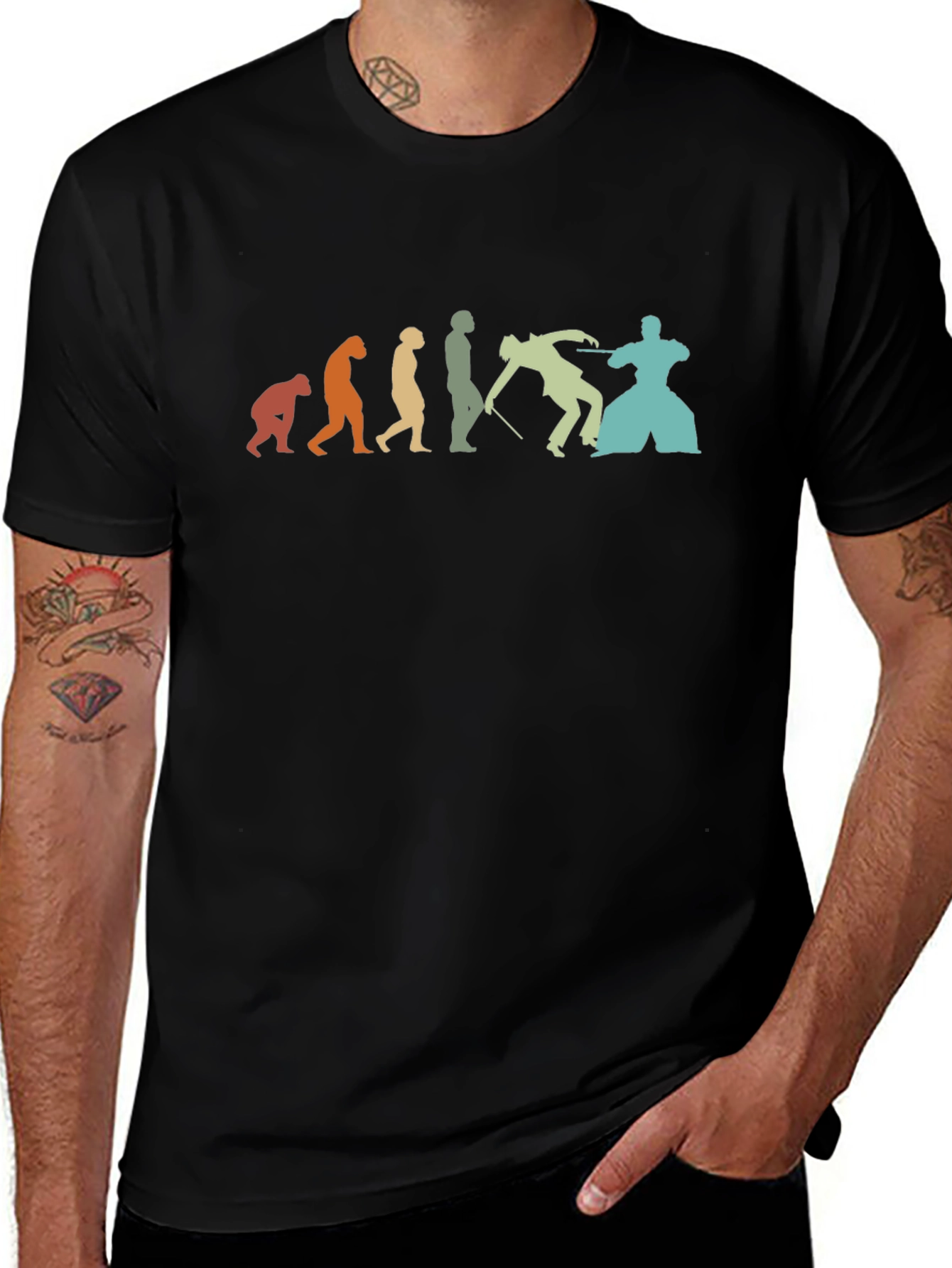 Variant 30 of Martial Arts Evolution Graphic Tee