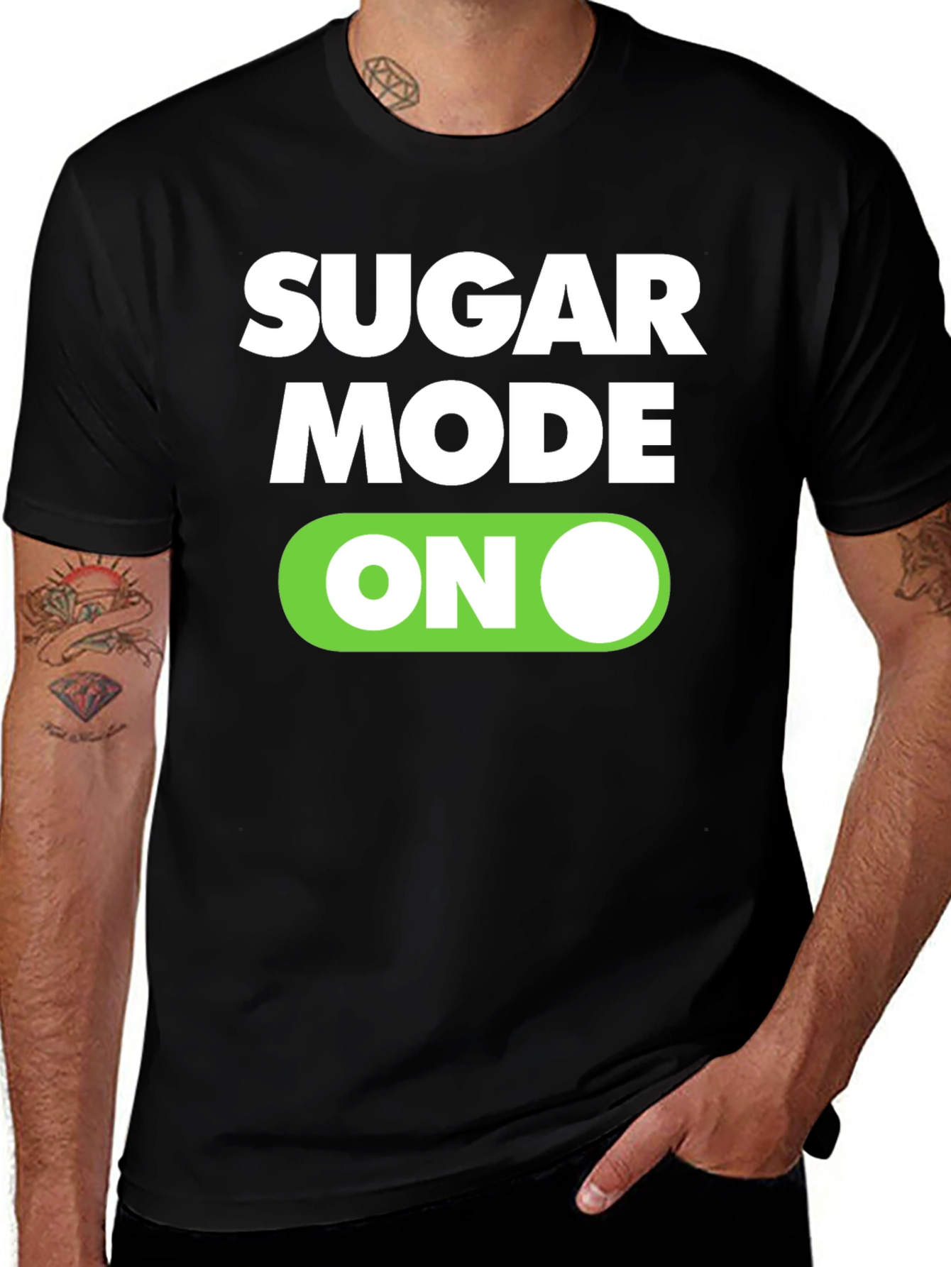 Variant 10 of Sugar Mode ON Black T-Shirt