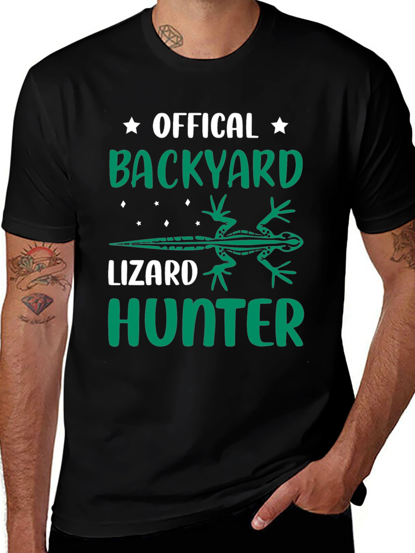 Variant 18 of Official Backyard Lizard Hunter Graphic Tee
