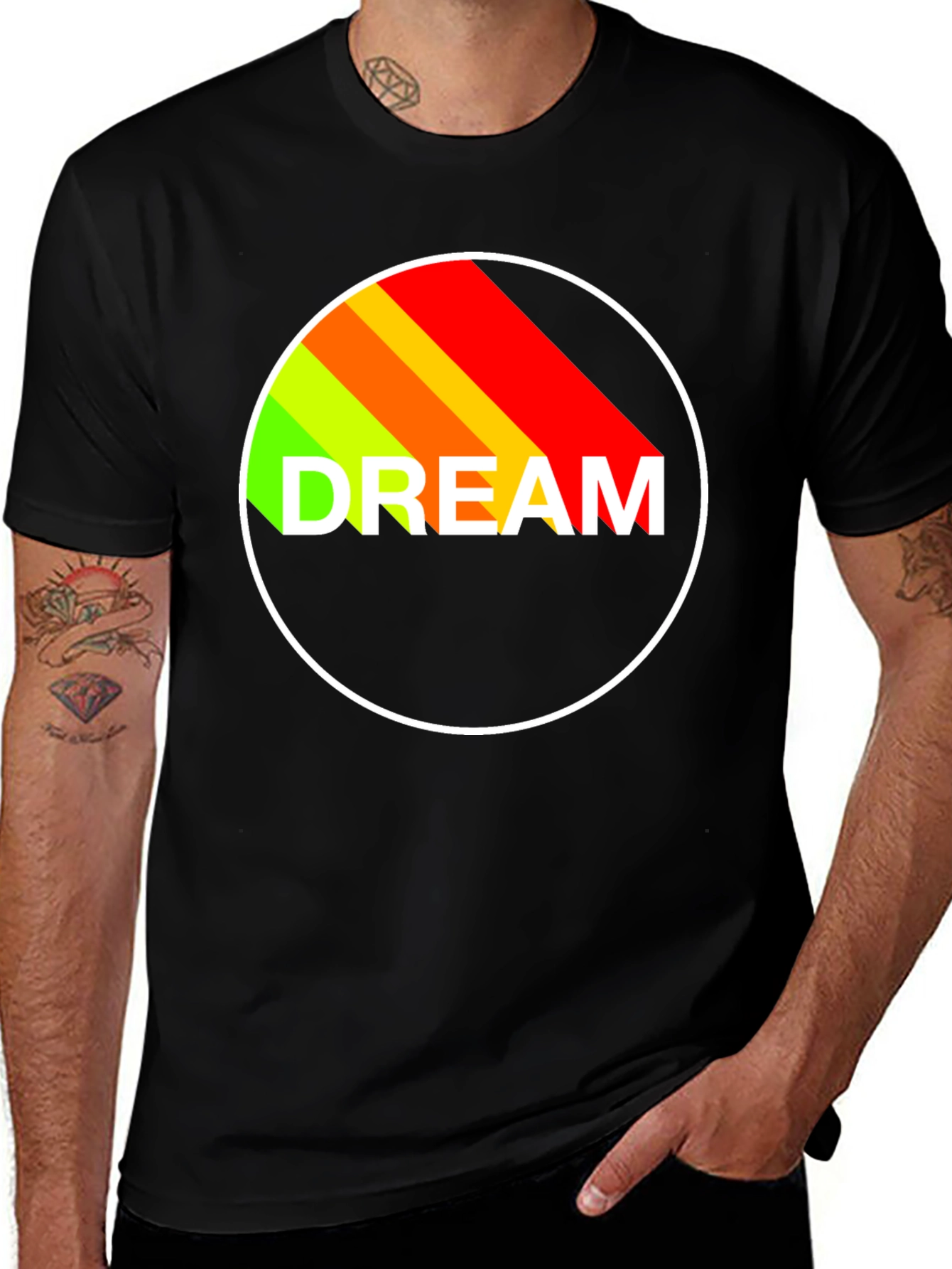 Variant 14 of Dream Circle Graphic Tee - Retro Inspired