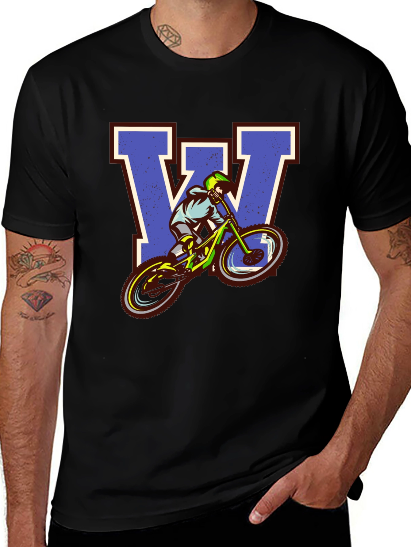 Variant 17 of Mountain Biker Graphic T-Shirt