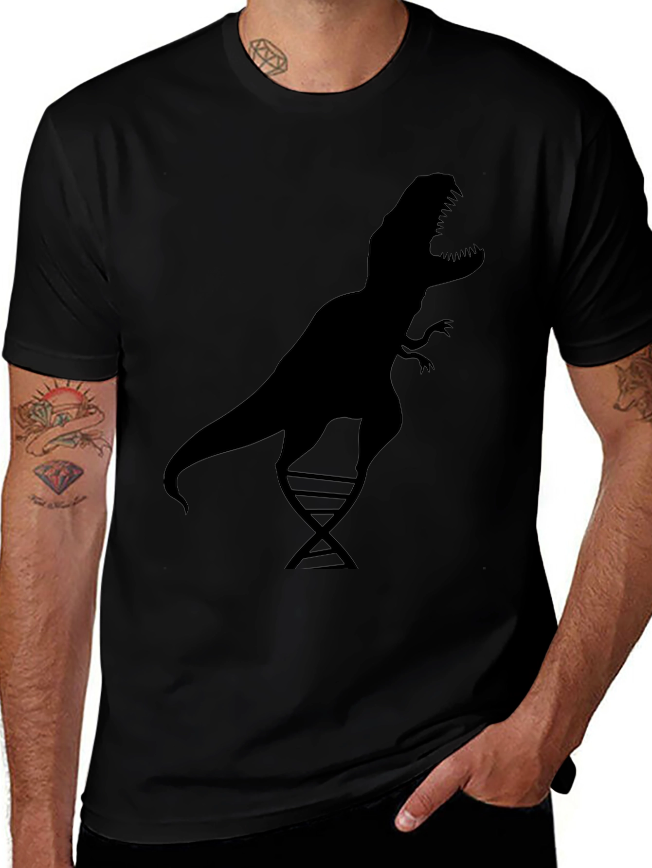 Dino DNA Black T-Shirt