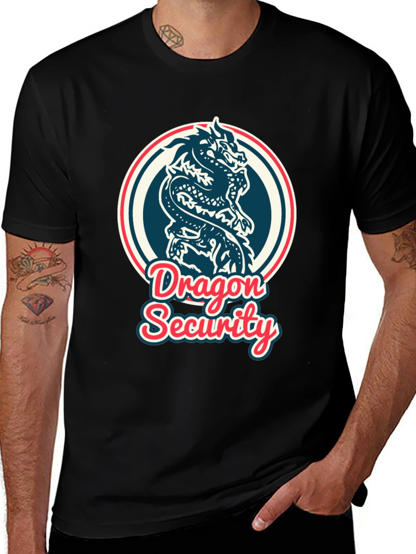 Variant 22 of Dragon Security Graphic T-Shirt