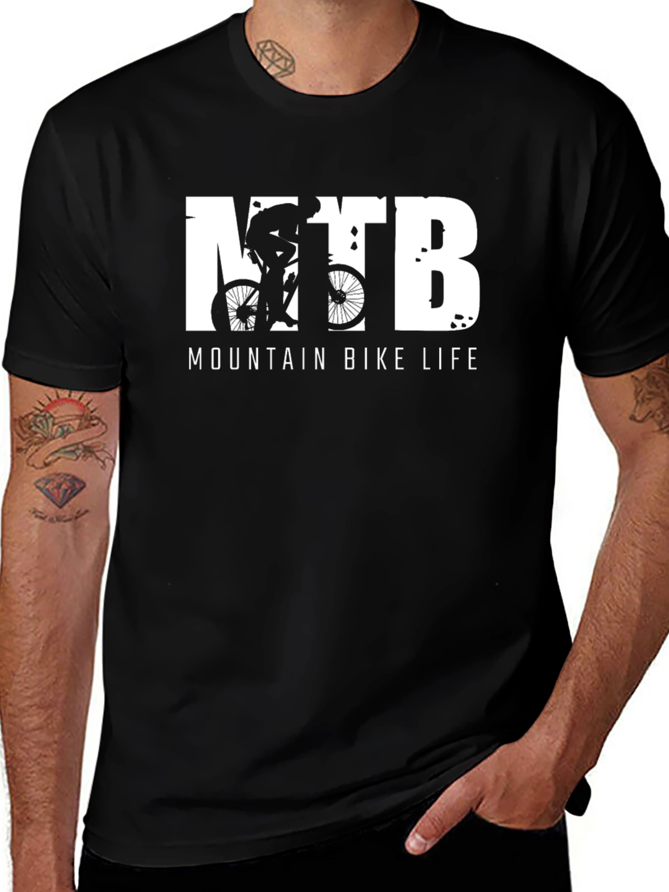 Variant 16 of MTB Mountain Bike Life Graphic Tee