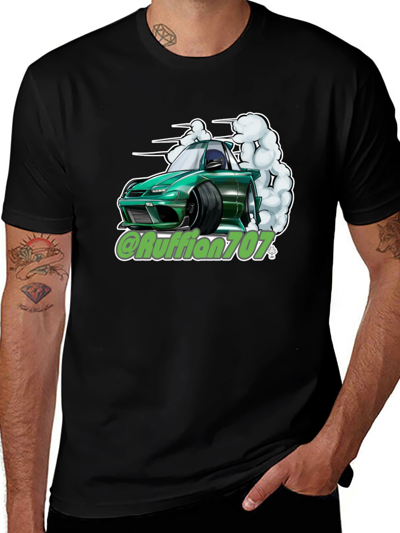 Variant 3 of Car Drift T-Shirt - Ruffian707 Design