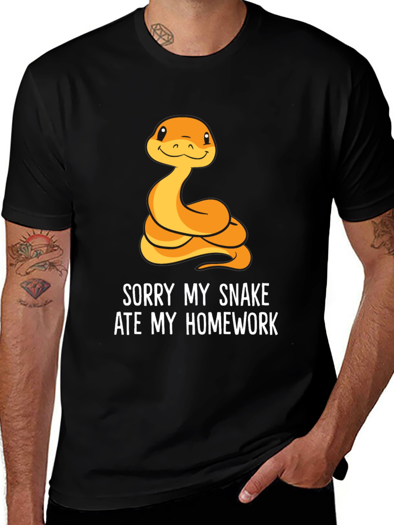 Variant 23 of Sorry My Snake Ate My Homework T-Shirt