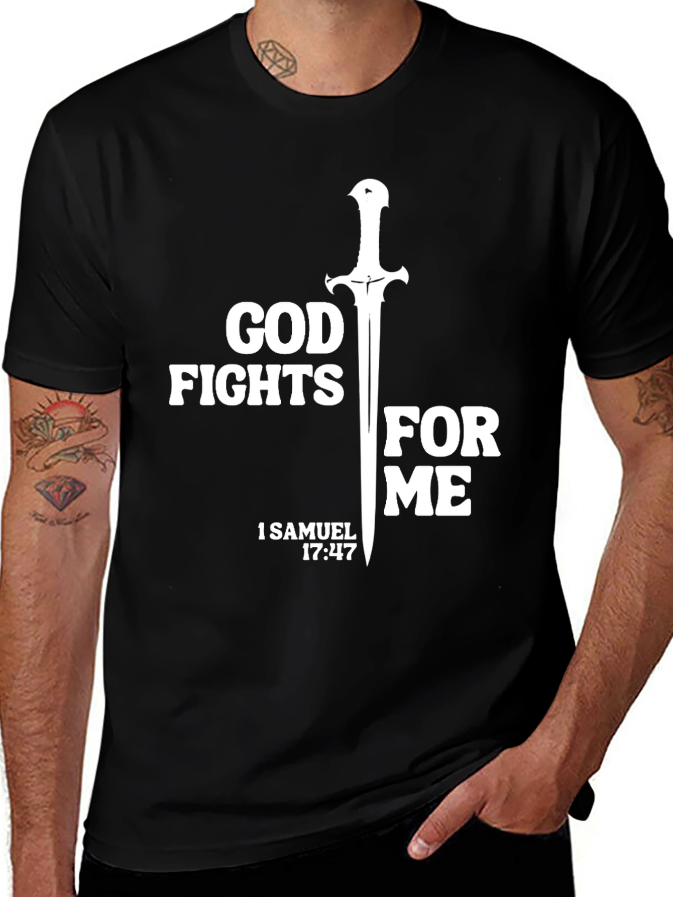Variant 22 of God Fights for Me Graphic Tee
