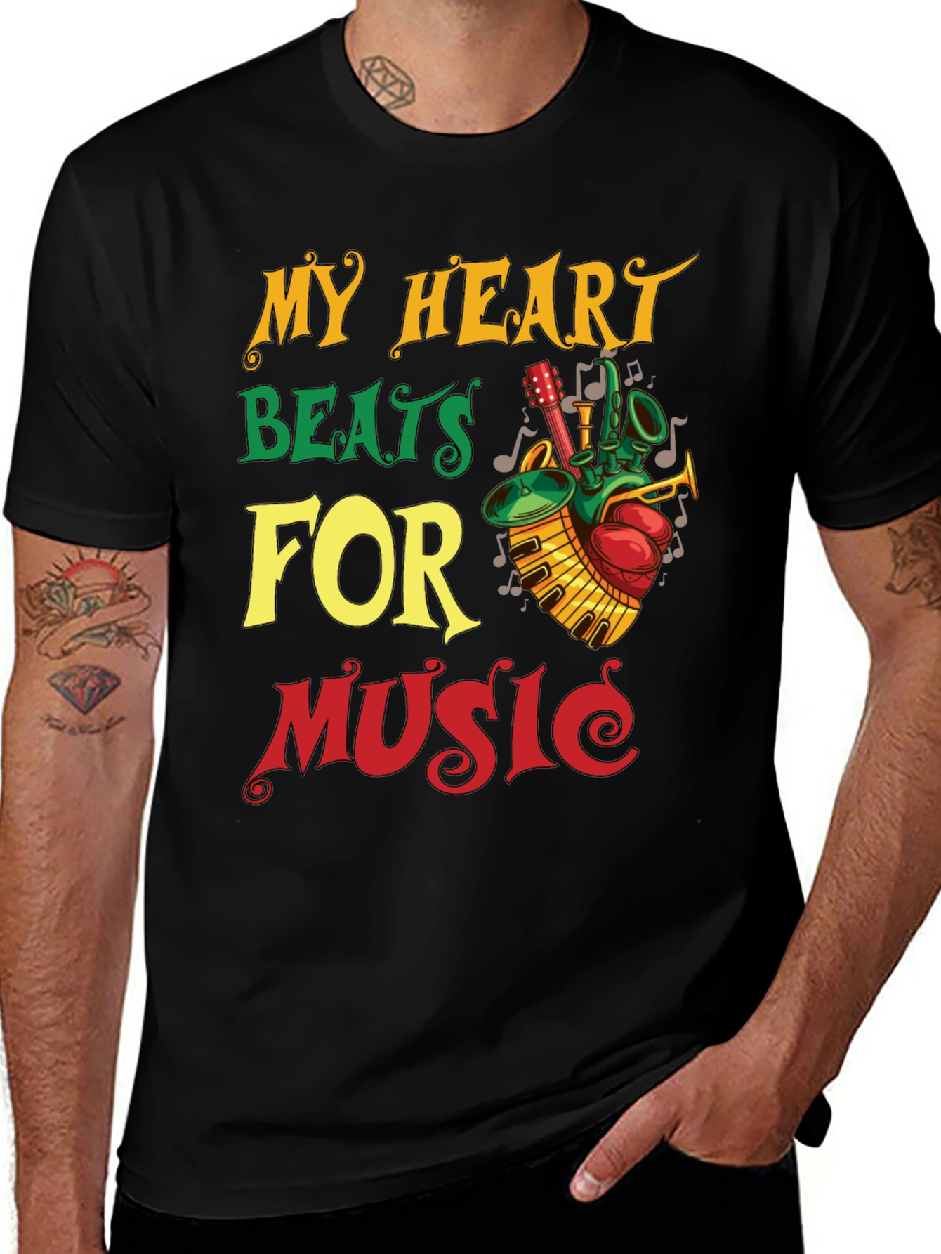 Variant 28 of Music Heartbeat T-Shirt