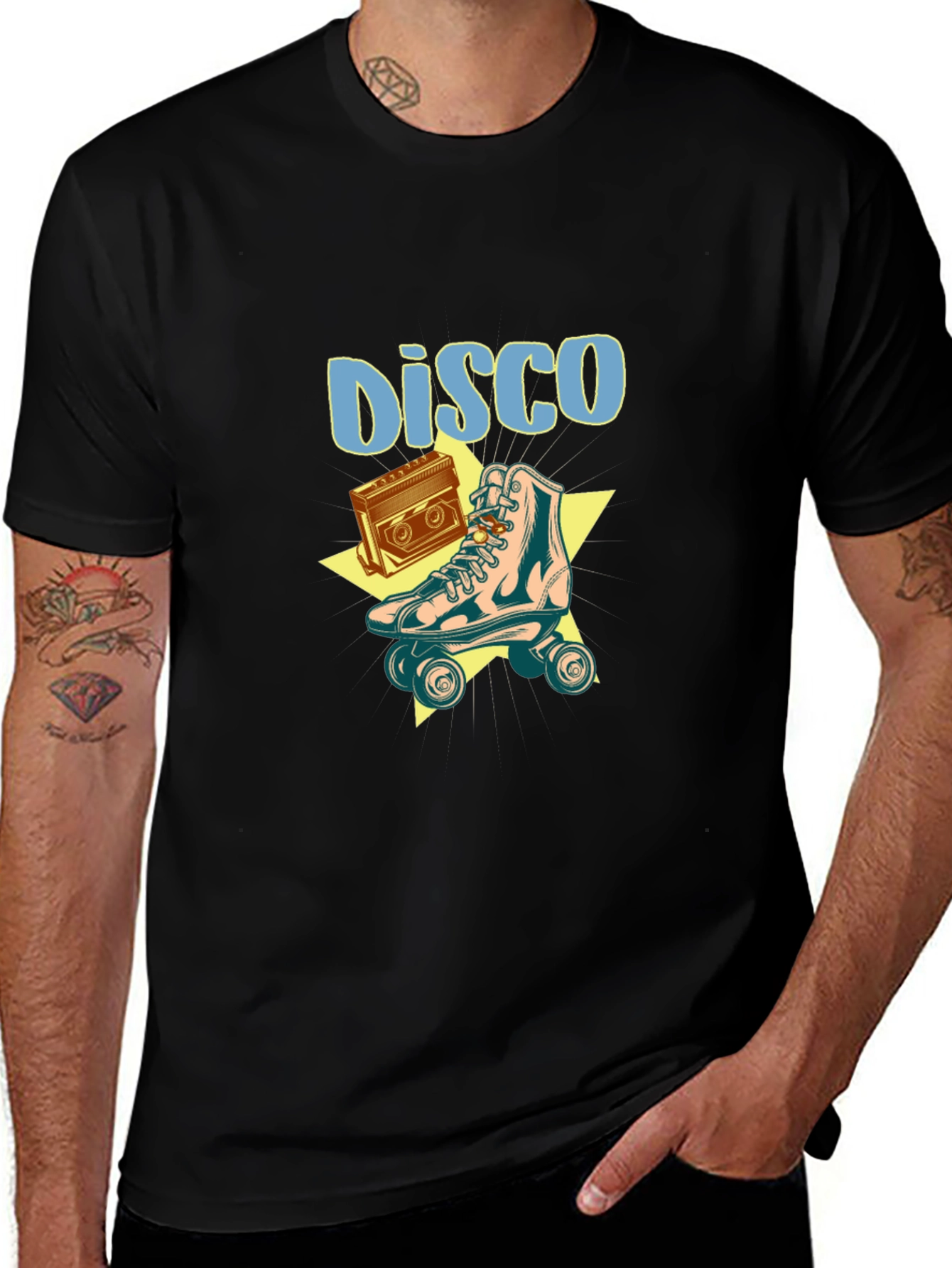 Retro Disco Roller Skate T-Shirt - Vintage Style