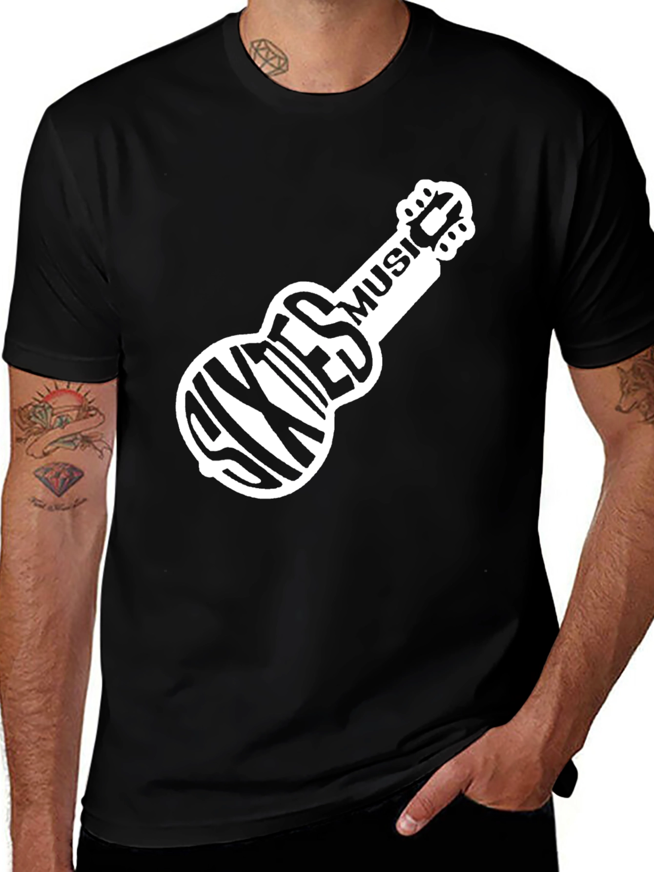 Music Vibes Black Tee