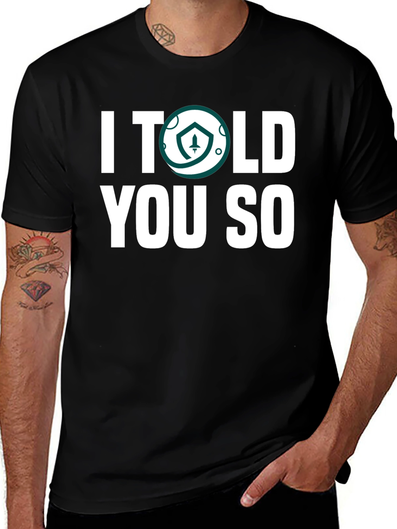 Variant 28 of I Told You So T-Shirt - Crypto Token Design