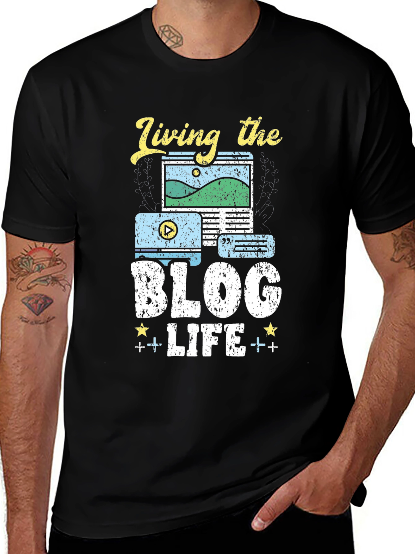 Variant 5 of Living the Blog Life T-Shirt