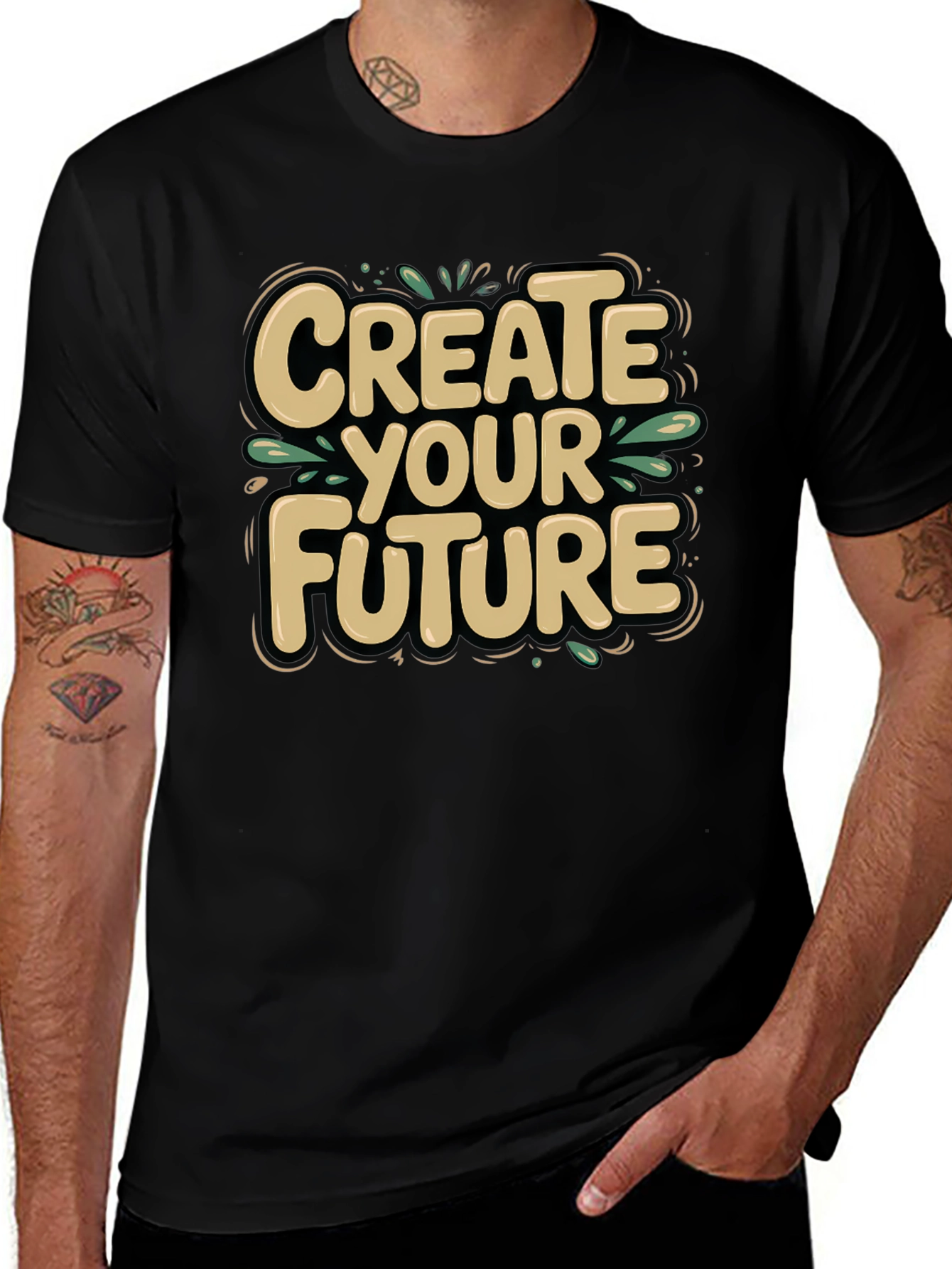 Variant 19 of Create Your Future Black Graphic Tee