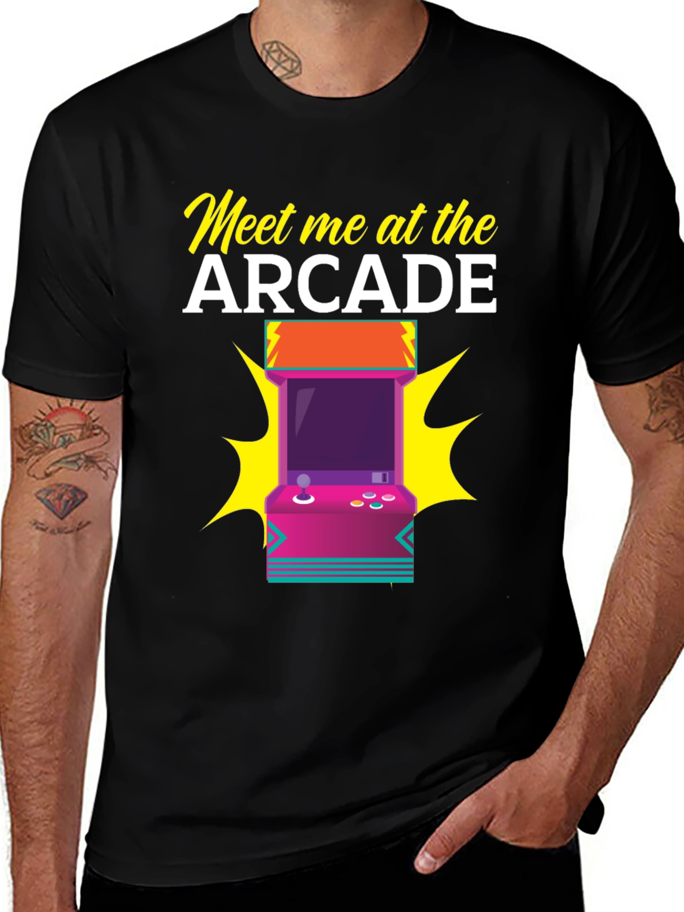 Variant 20 of Meet Me at the Arcade T-Shirt - Retro Gaming Tee