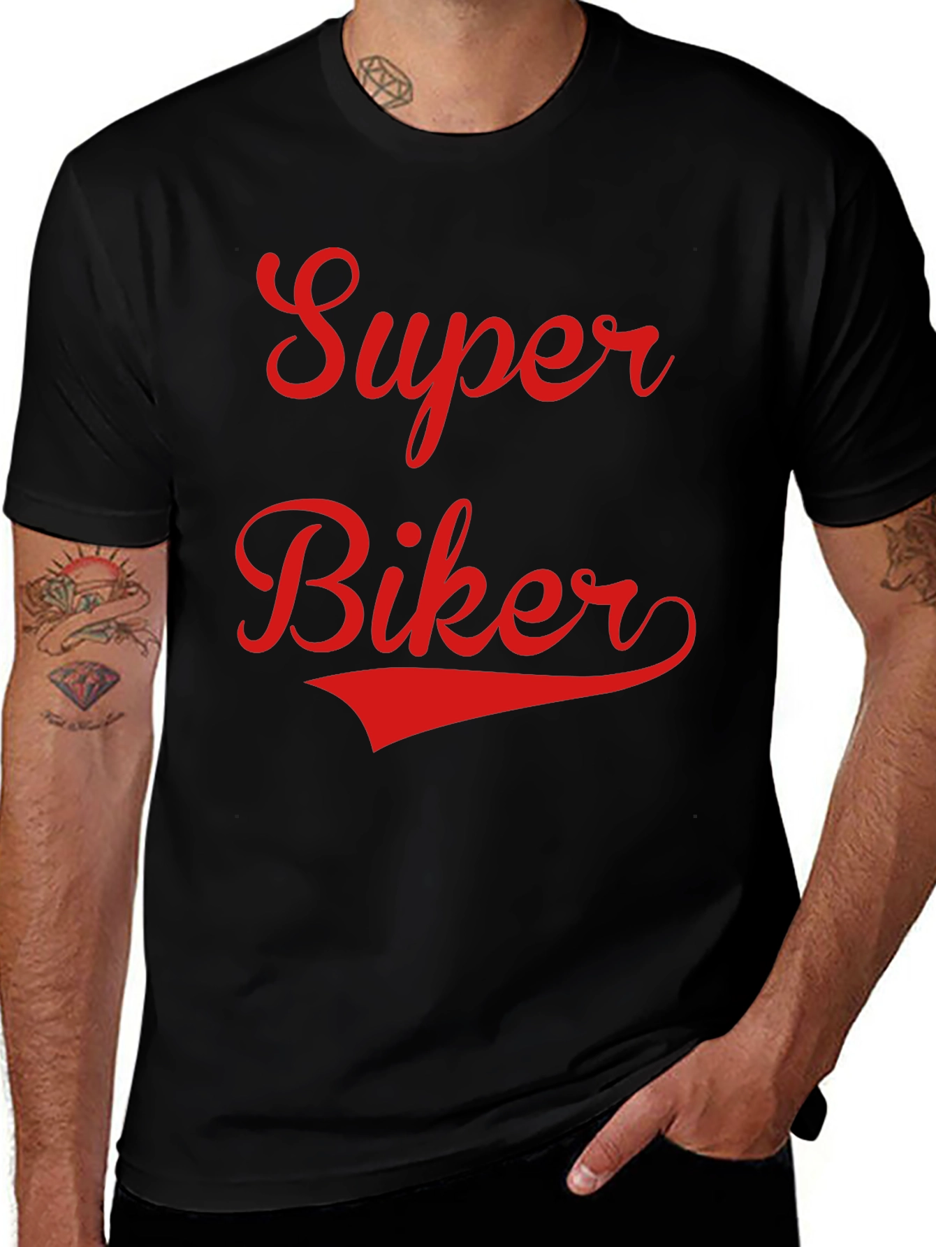 Variant 27 of Super Biker T-Shirt - Retro Style