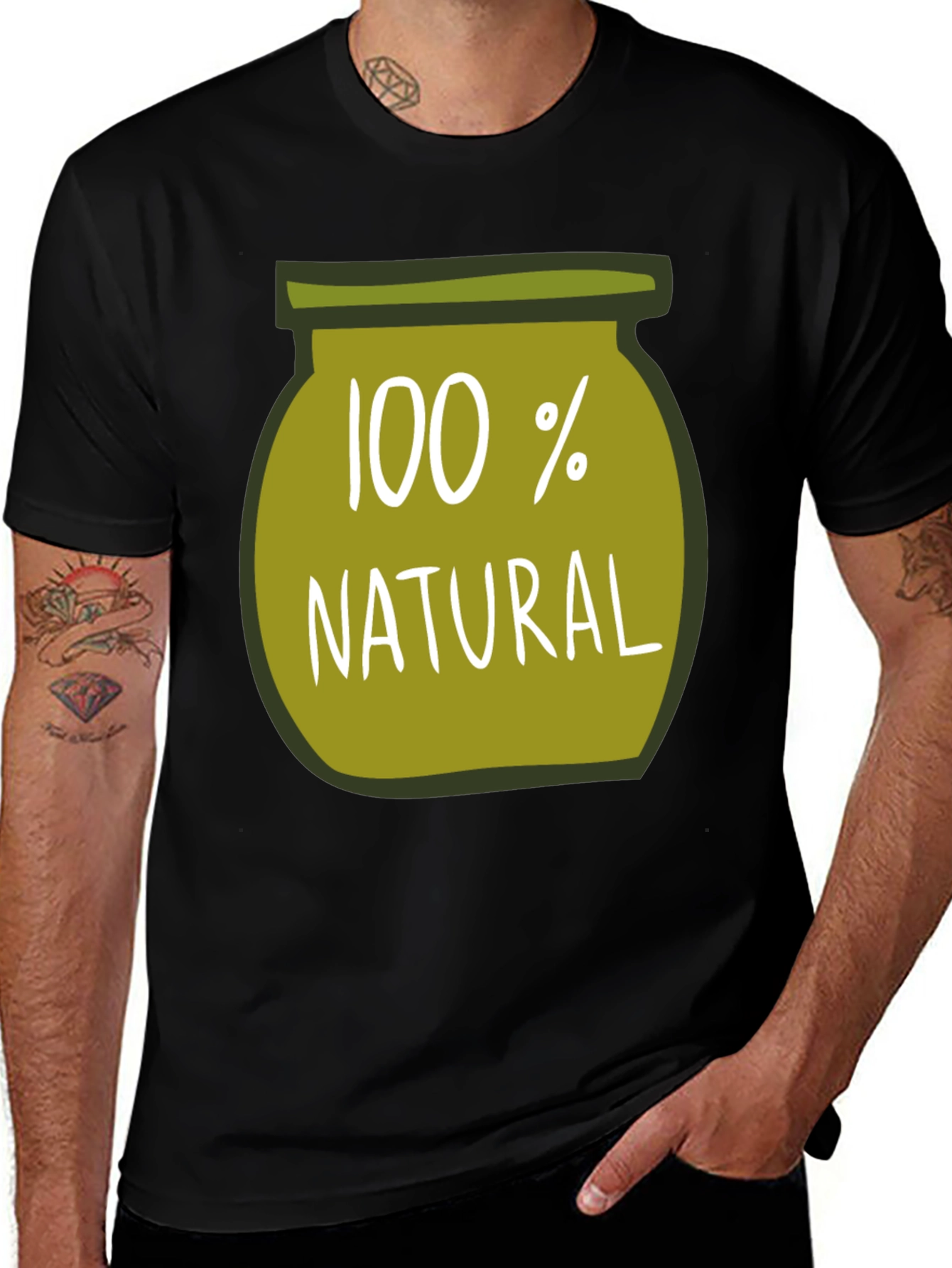 Variant 25 of 100% Natural Graphic Tee - Soft Cotton Blend