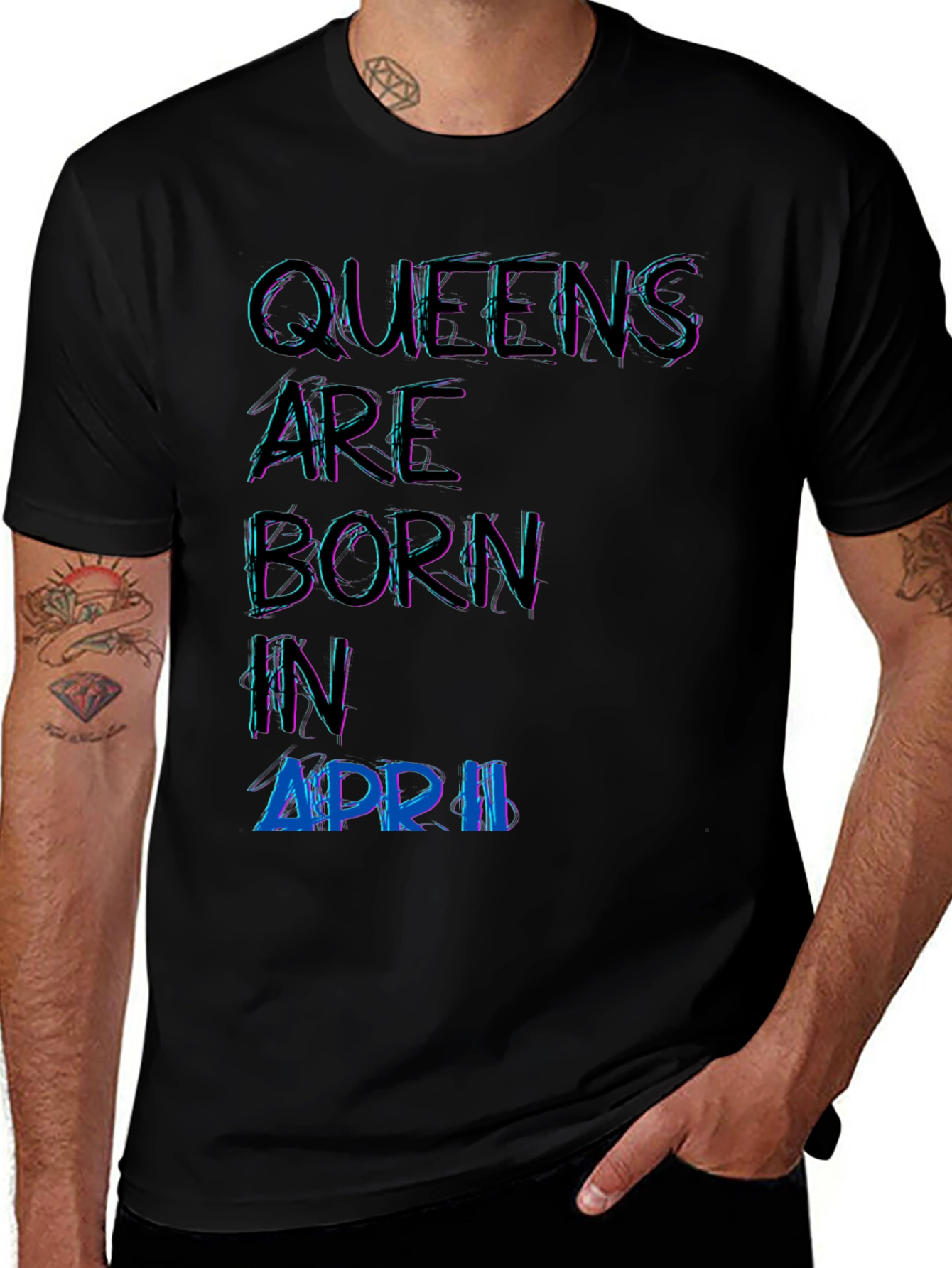 Queens Are Born In April T-Shirt