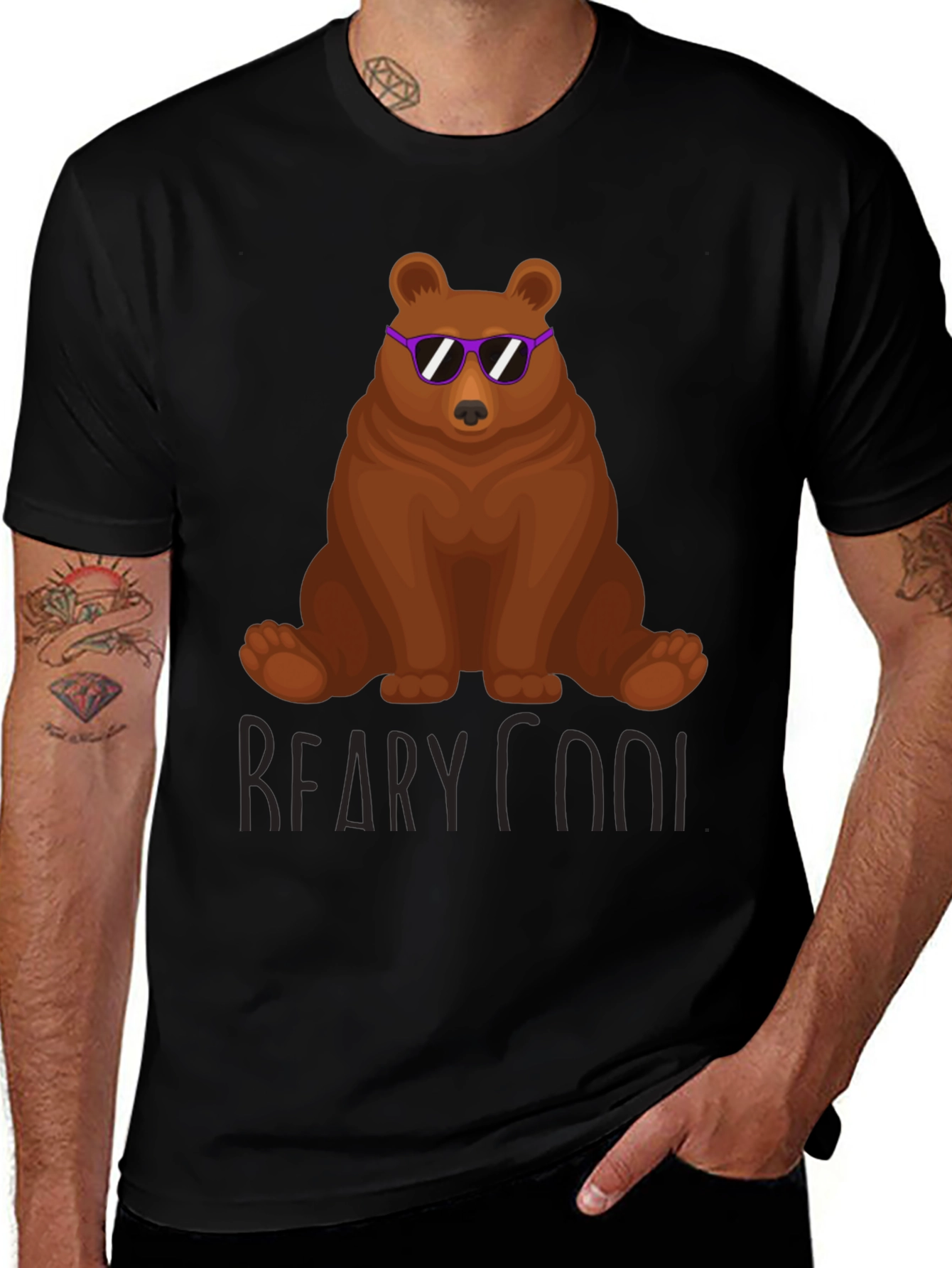 Variant 7 of Beary Cool T-Shirt - Funny Bear with Sunglasses Tee