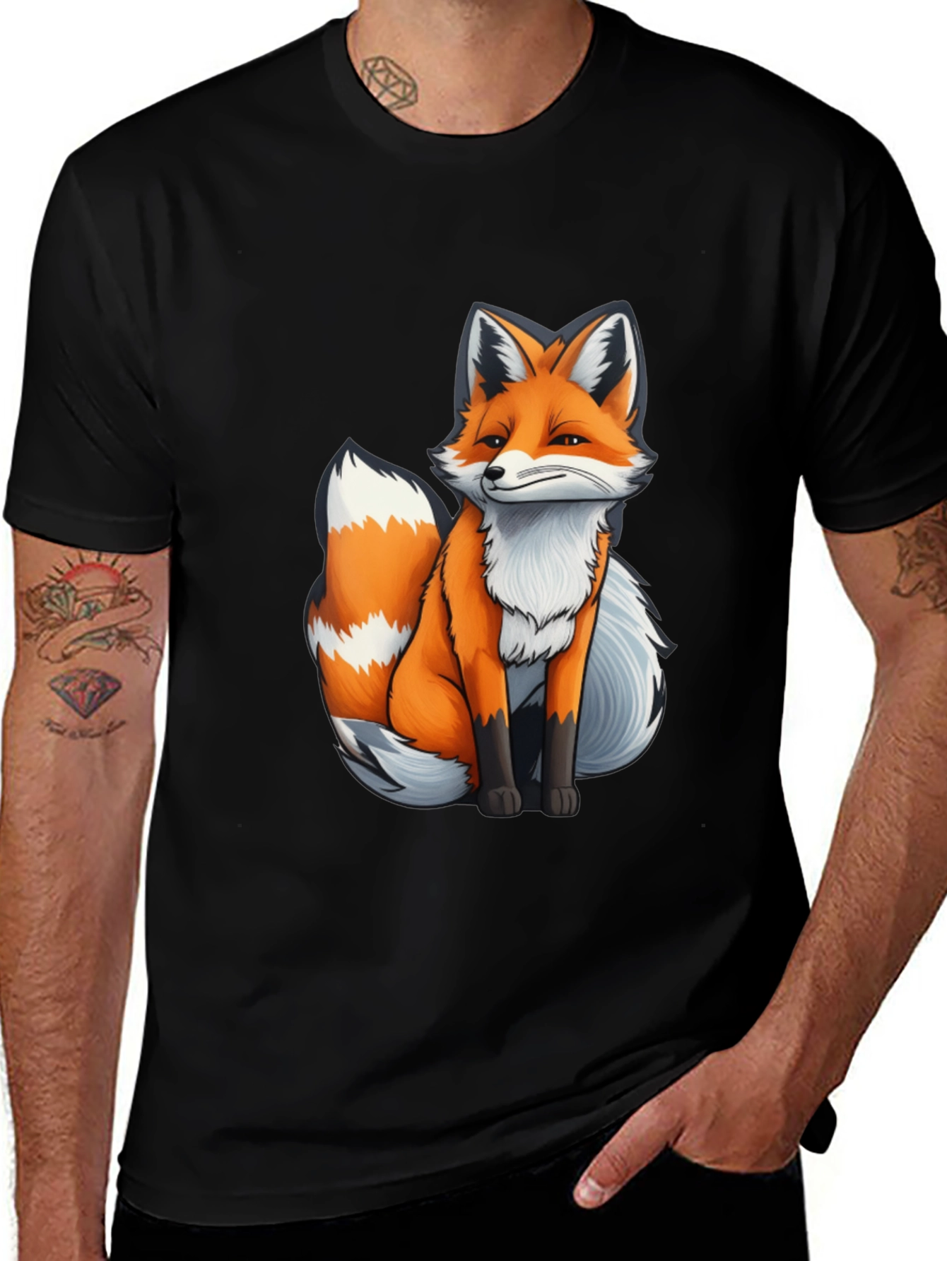 Variant 7 of Fox Graphic Tee - Cute Animal T-Shirt