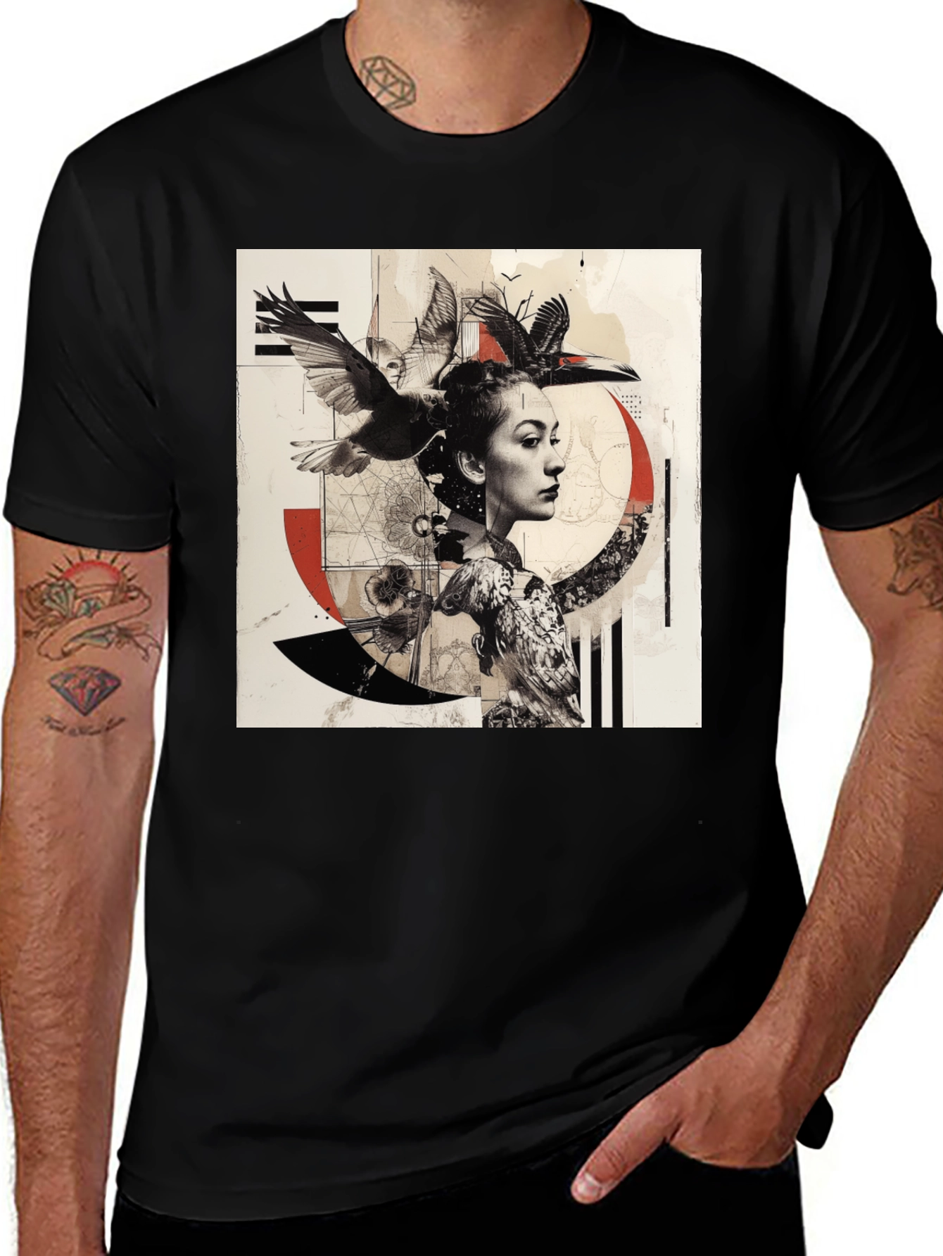 Variant 5 of Artistic Graphic Print T-Shirt