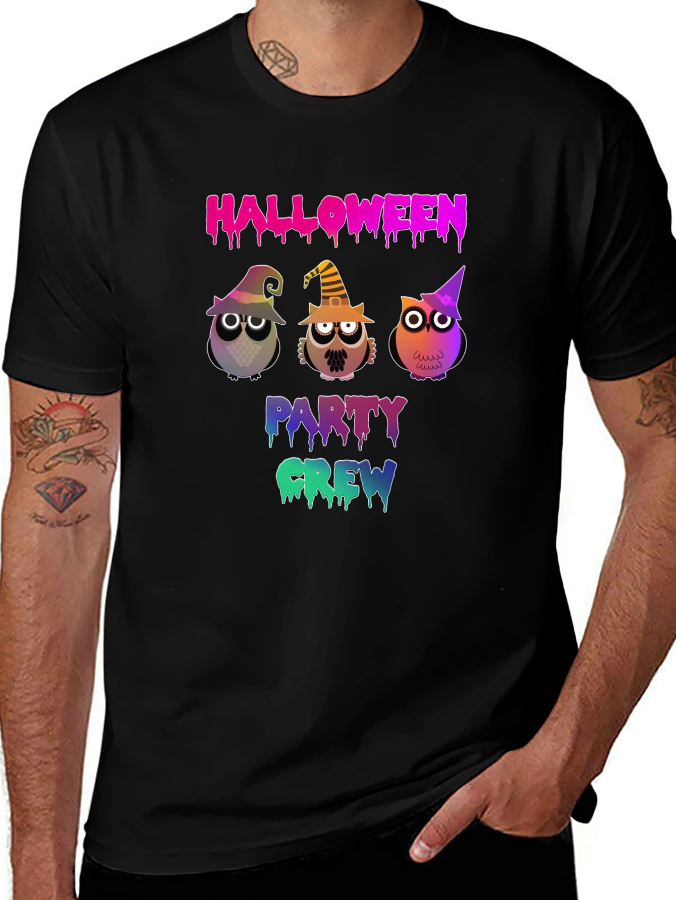 Halloween Party Crew Owls T-Shirt