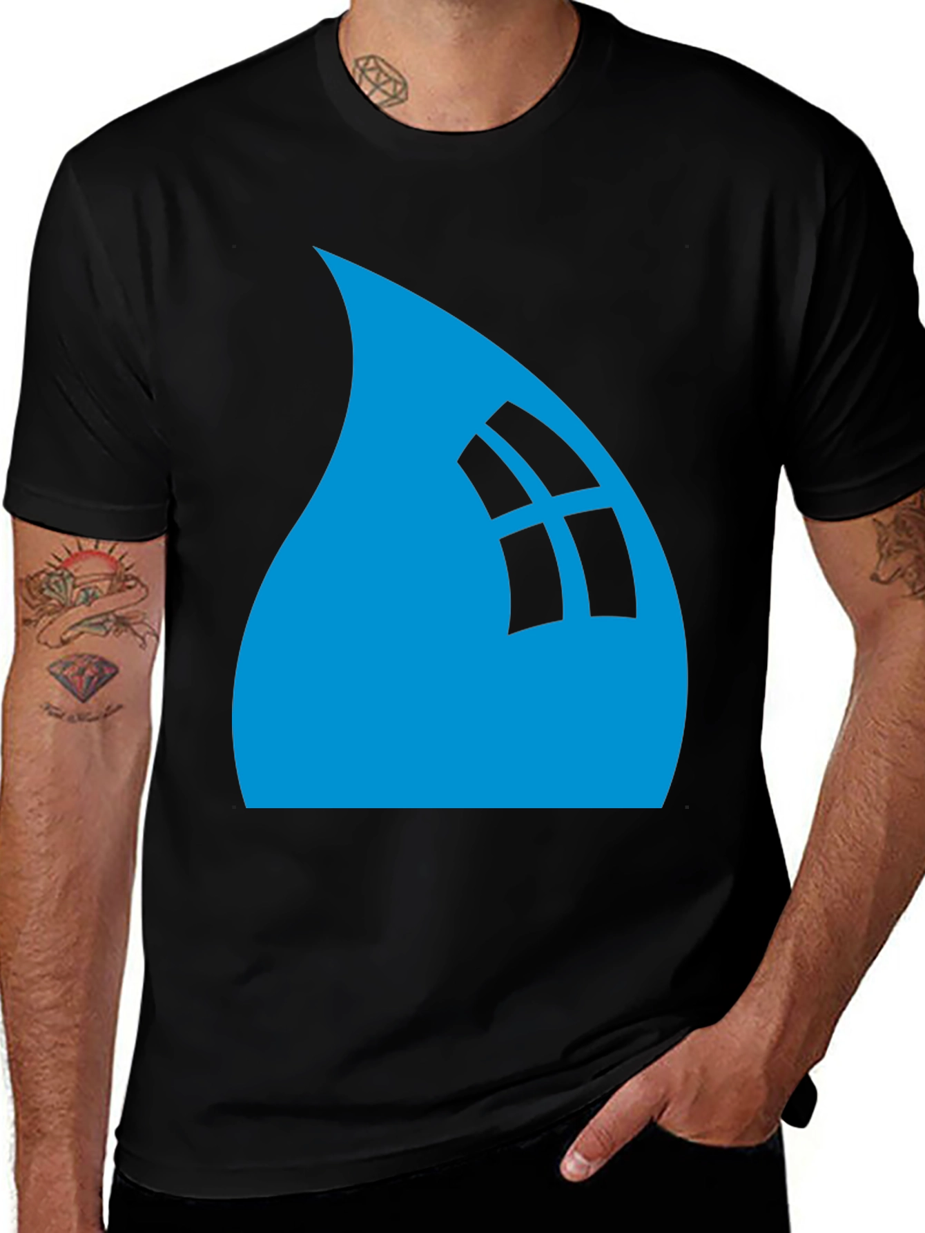 Geometric Window T-Shirt - Modern Art Tee