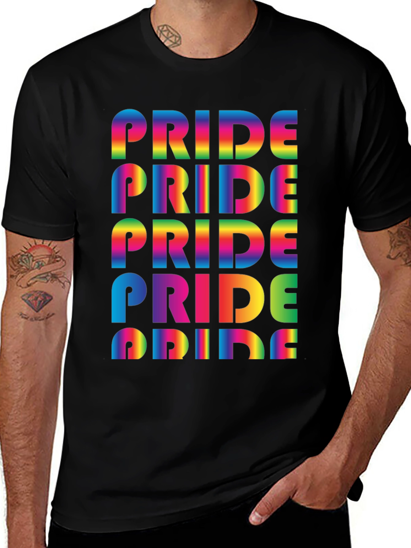 Variant 2 of Pride Rainbow Graphic Tee
