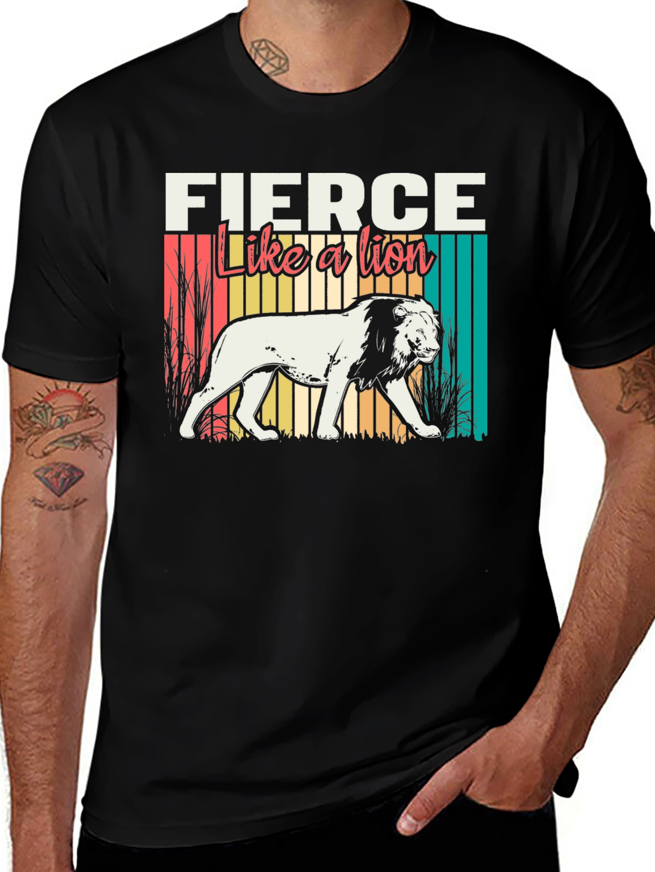 Variant 13 of Fierce Like a Lion Graphic Tee