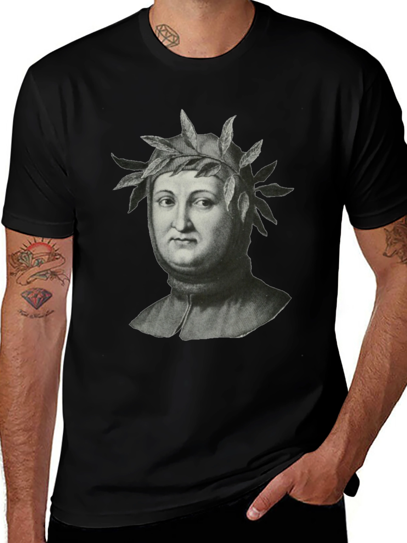 Variant 20 of Dante Alighieri Portrait Graphic Tee