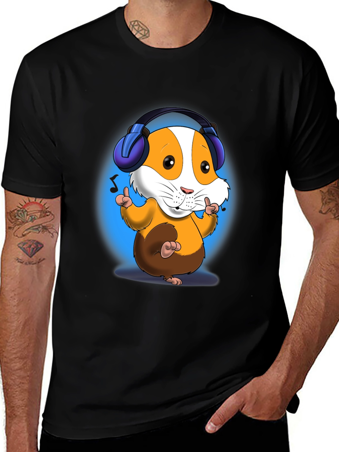Variant 25 of DJ Hamster T-Shirt - Cartoon Animal Design
