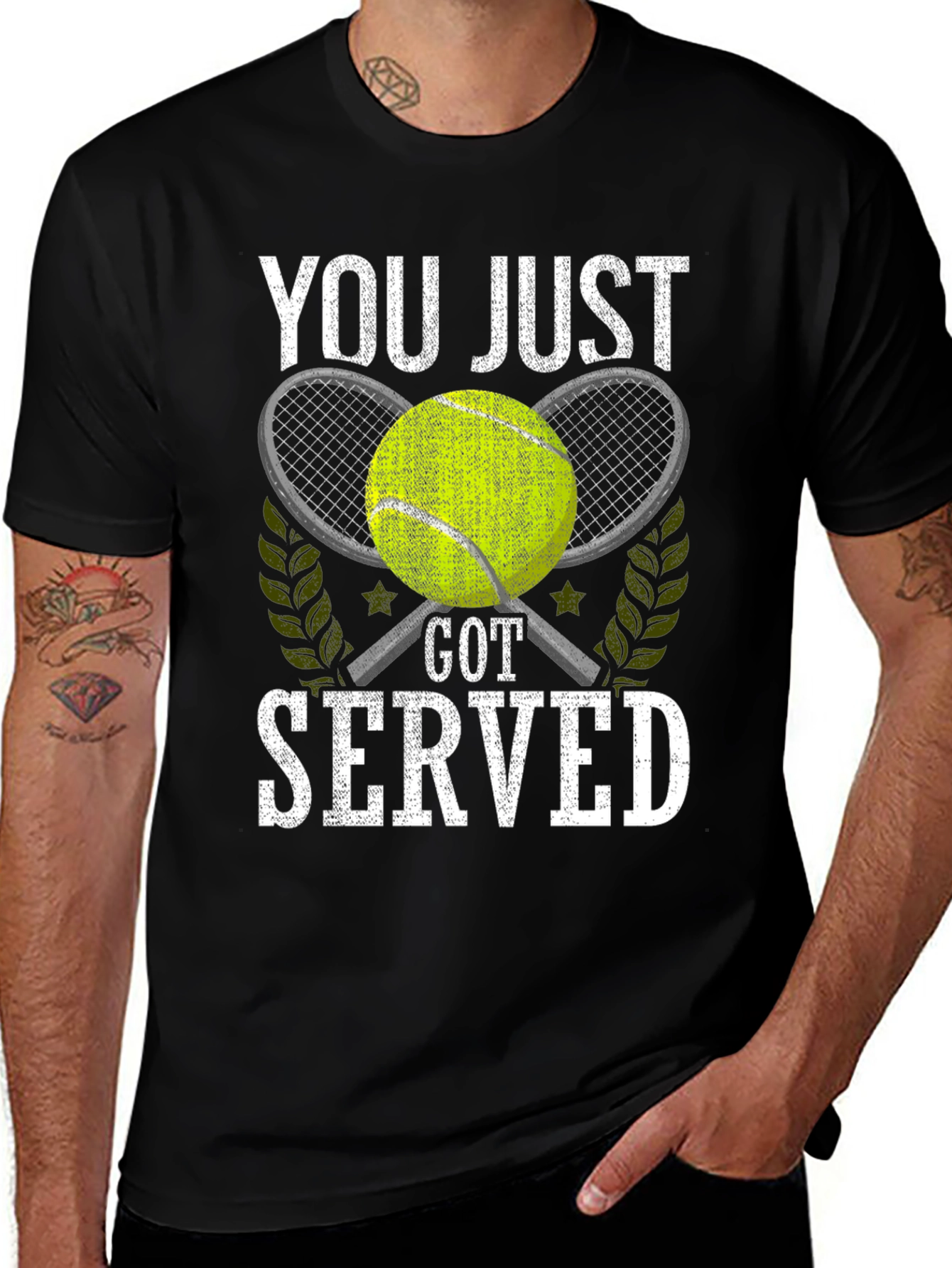 Variant 28 of Tennis T-Shirt: You Just Got Served