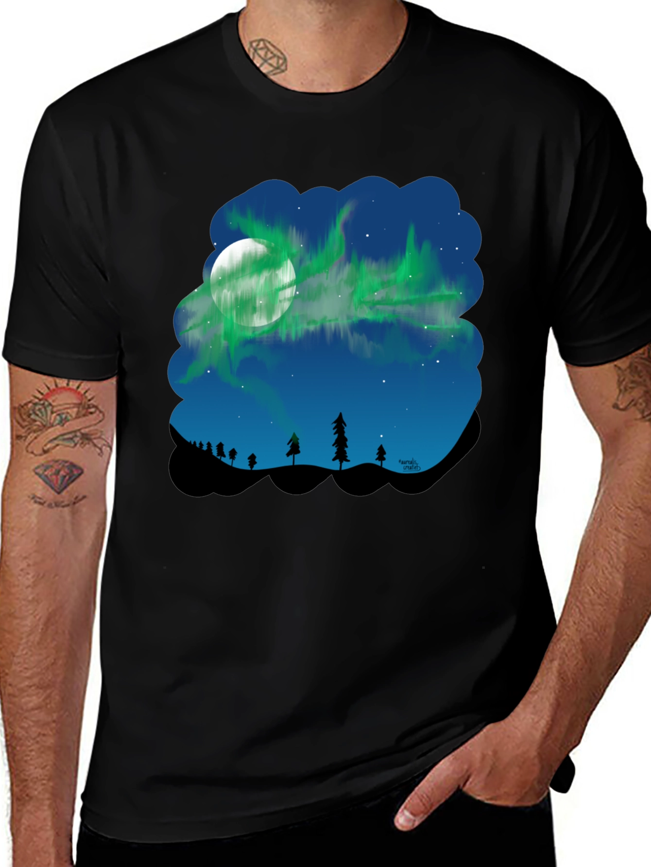 Variant 9 of Northern Lights Graphic Tee