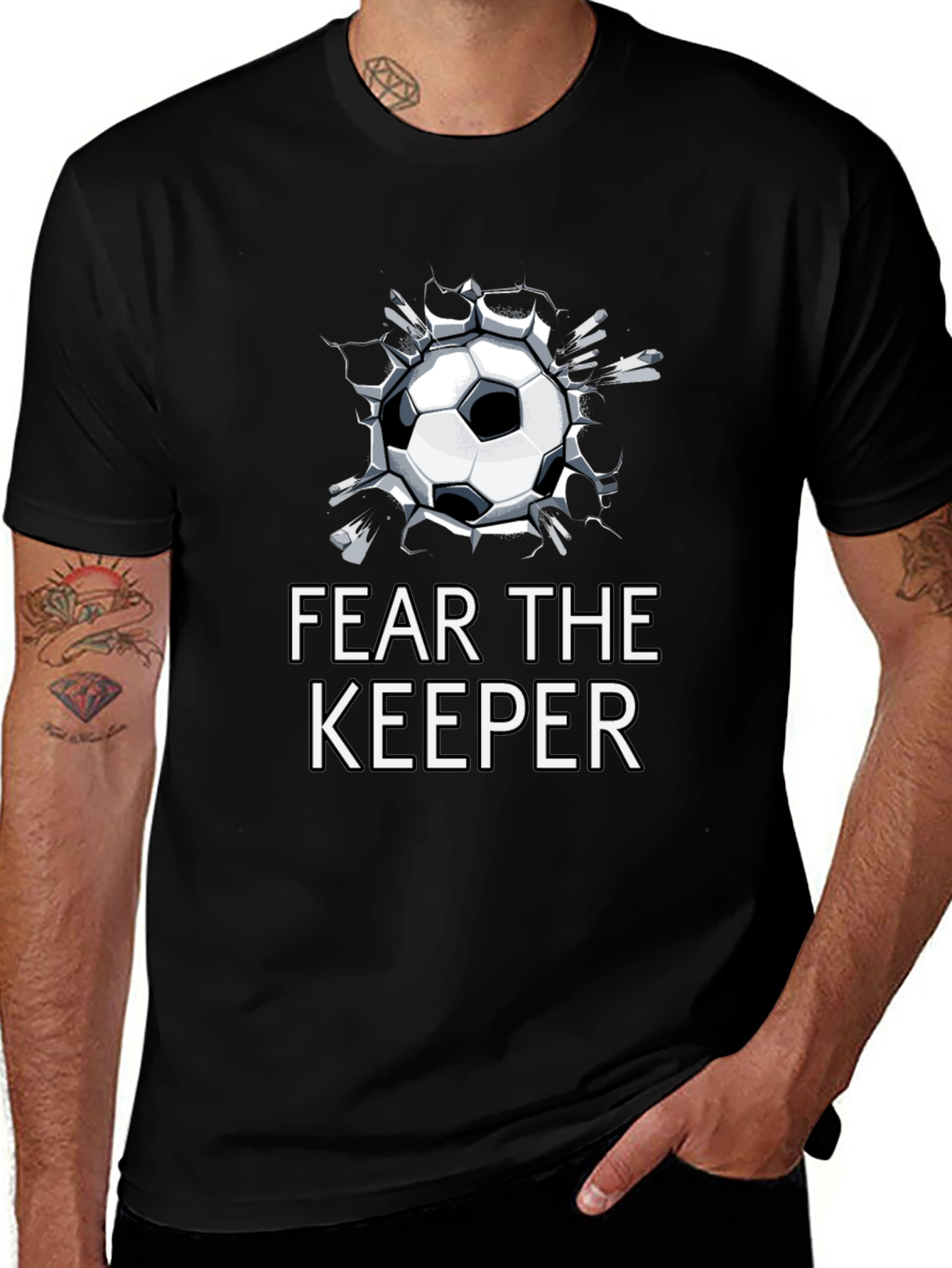 Fear The Keeper Soccer T-Shirt - Goalie Graphic Tee
