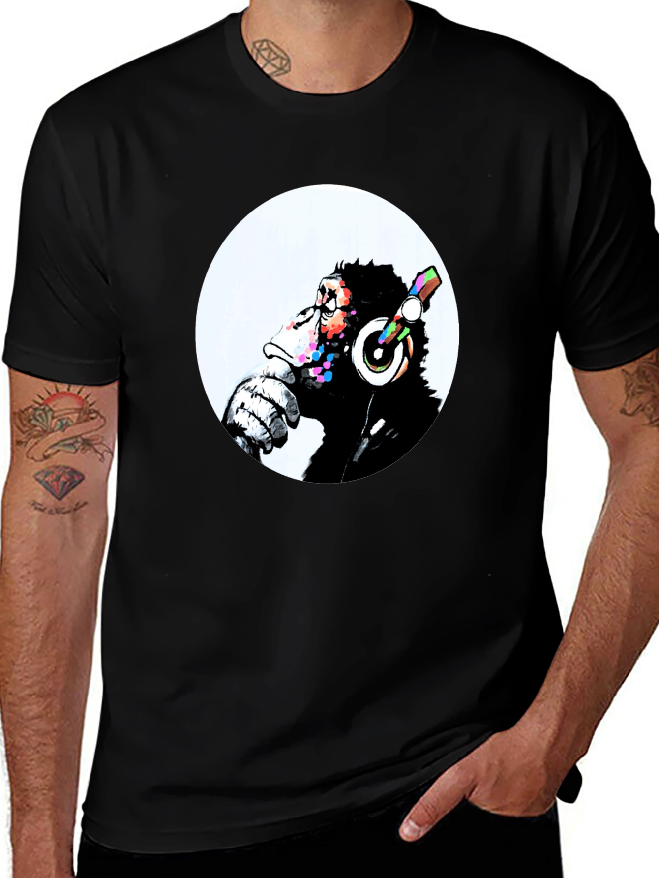 Variant 30 of Monkey DJ Graphic Tee - Urban Streetwear T-Shirt