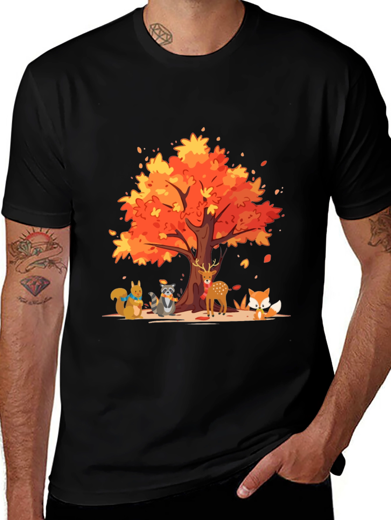 Variant 14 of Autumn Forest Animal T-Shirt