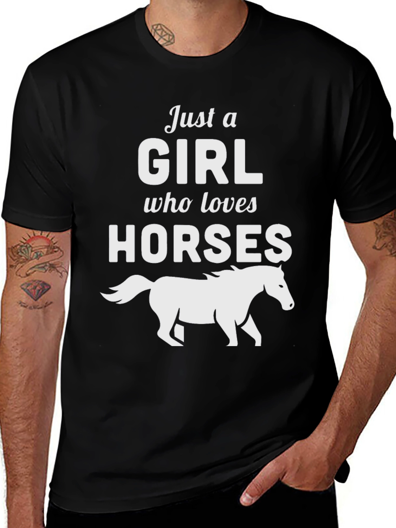 Variant 5 of Just a Girl Who Loves Horses T-Shirt