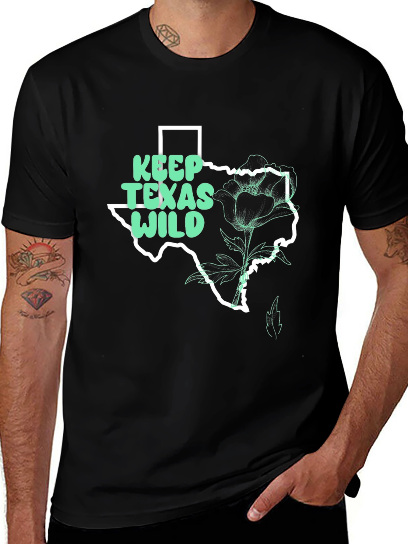 Keep Texas Wild Graphic T-Shirt