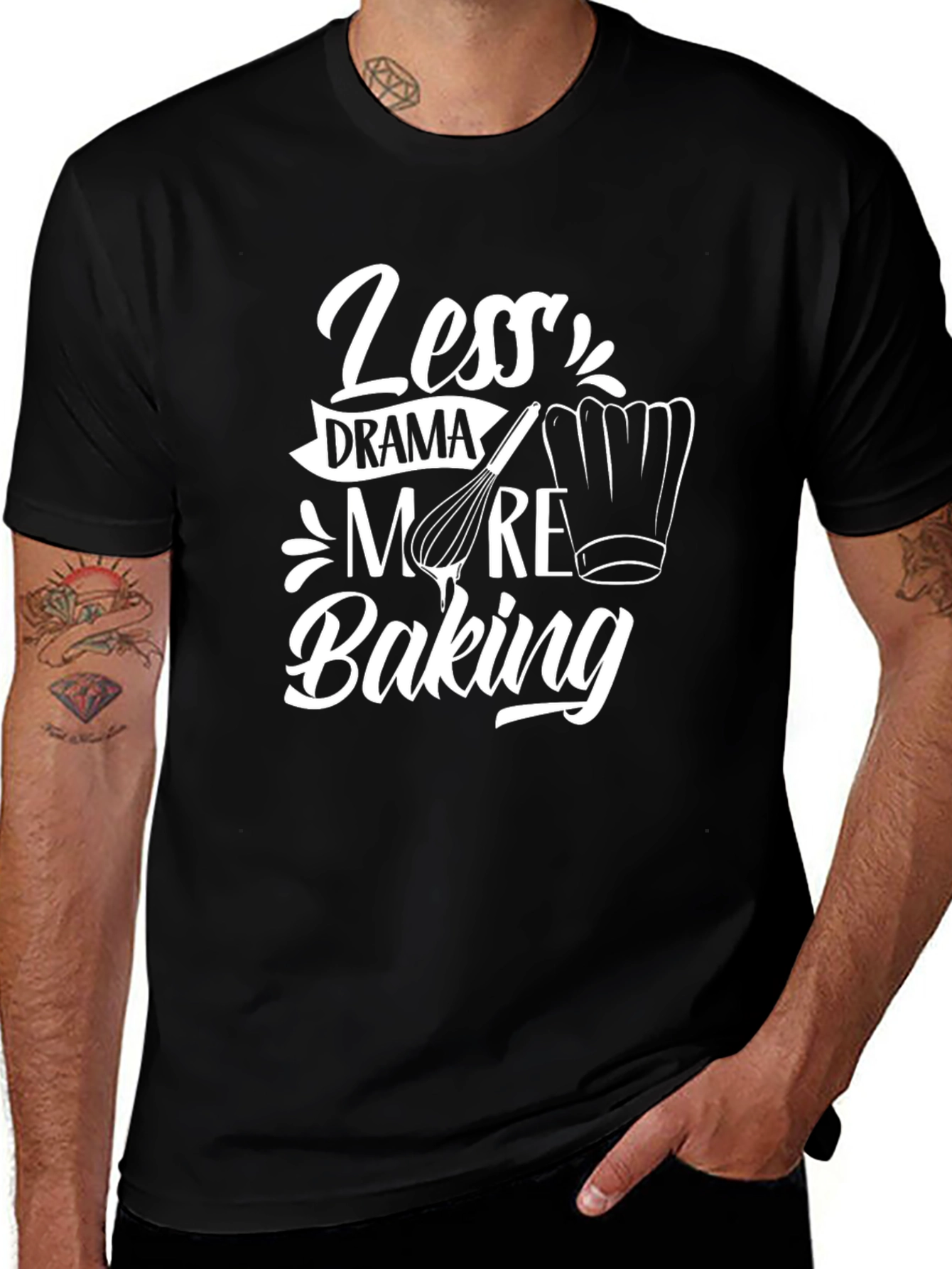 Variant 19 of Less Drama More Baking Graphic T-Shirt
