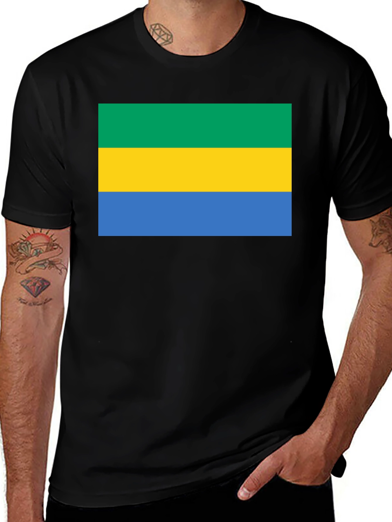 Gabon Flag T-Shirt - National Pride Tee