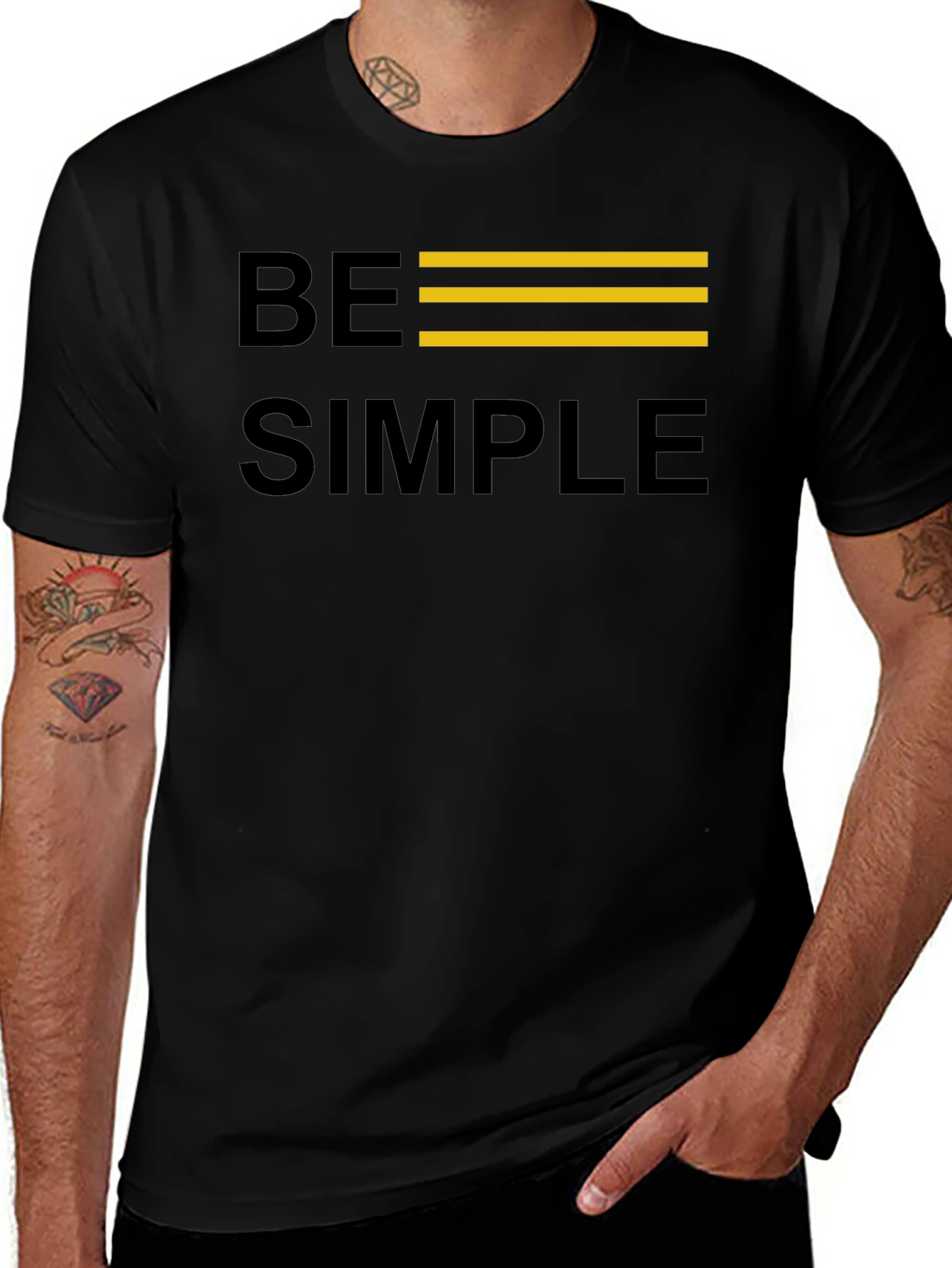 Be Simple Graphic T-Shirt - Minimalist Design