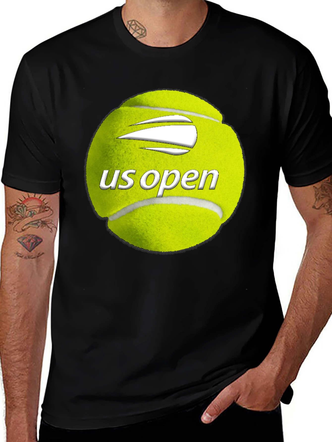 Variant 13 of US Open Tennis Ball Graphic T-Shirt