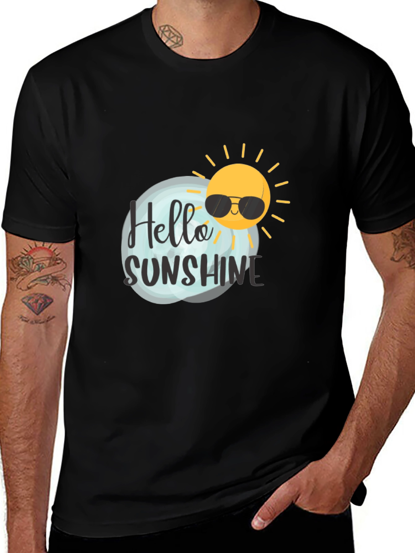 Variant 18 of Hello Sunshine Graphic Tee - Cool Summer Style