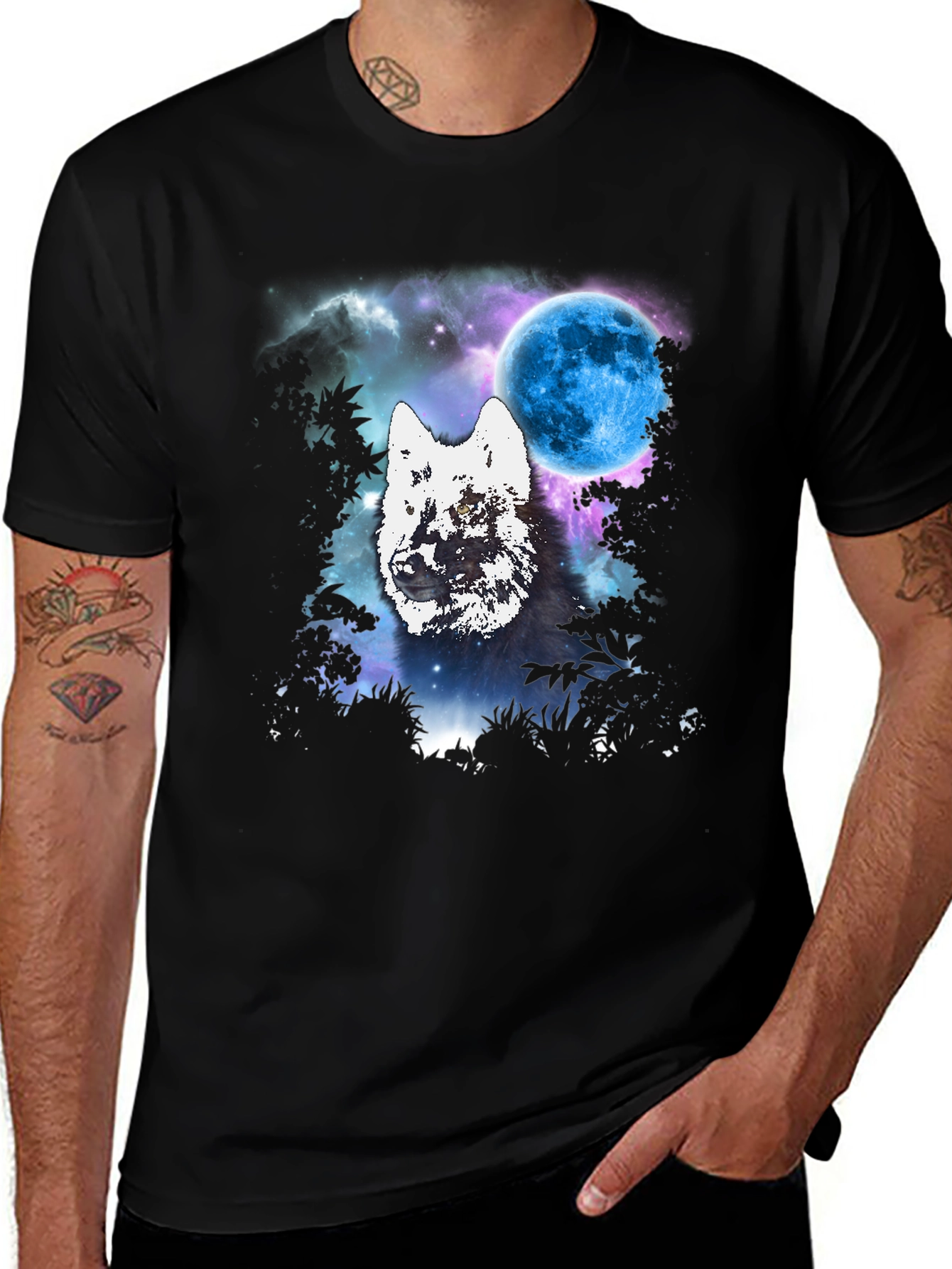 Variant 5 of Wolf Moon Graphic Tee